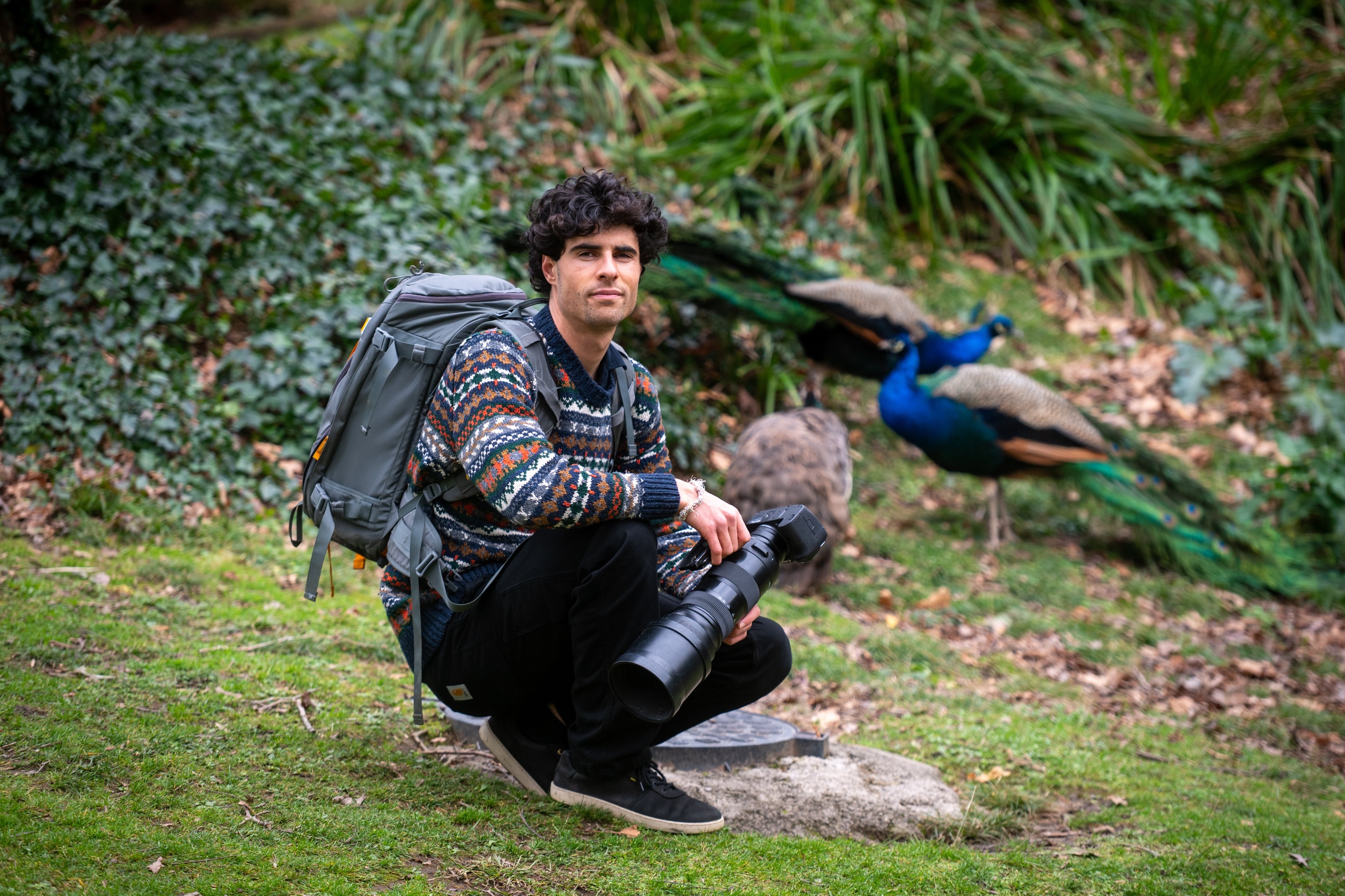 Martin Barandalla, Donostiako Kristinaenea parkean. GORKA RUBIO / FOKU