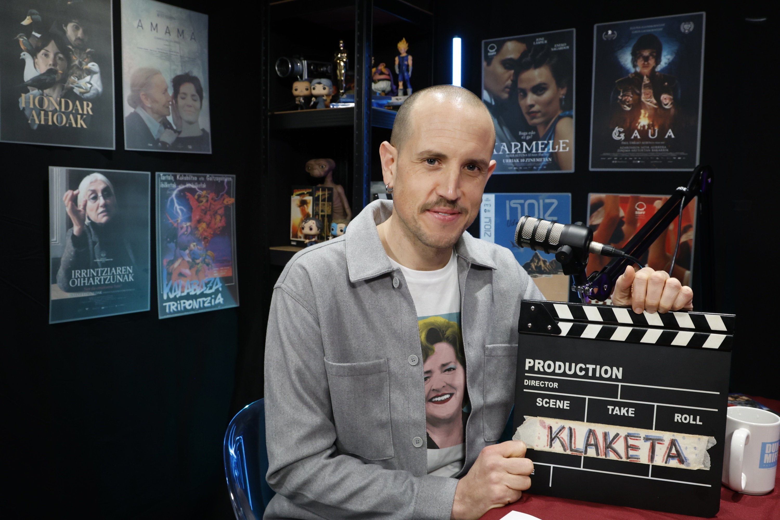 Gaizka Izagirre 'Klaketa' bideopodcasteko aurkezlea. MAIALEN ANDRES / FOKU