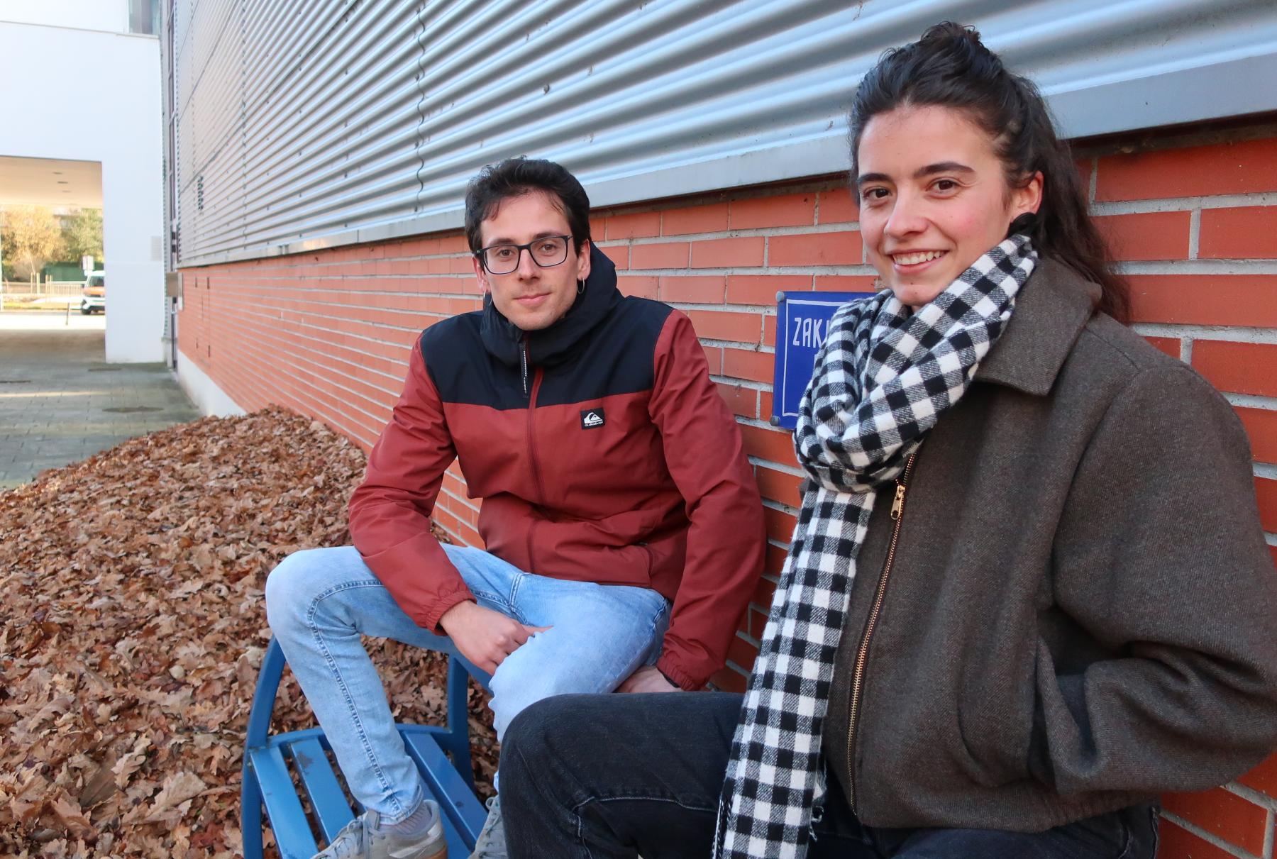 Joanes Velazquez eta Saioa Galarraga. BERRIA