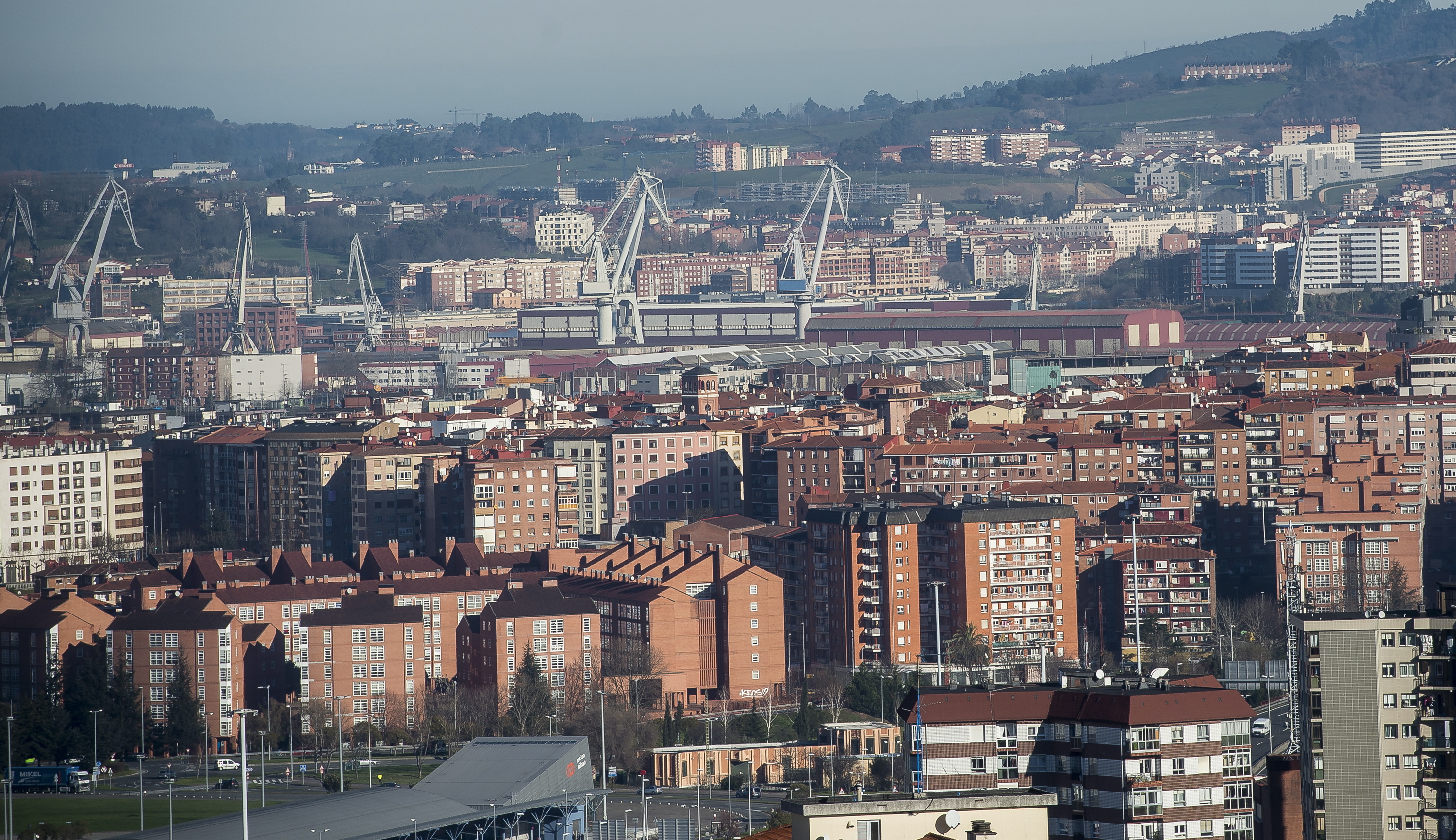 Barakaldoko ikuspegia, artxiboko irudi batean. LUIS JAUREGIALTZO / FOKU