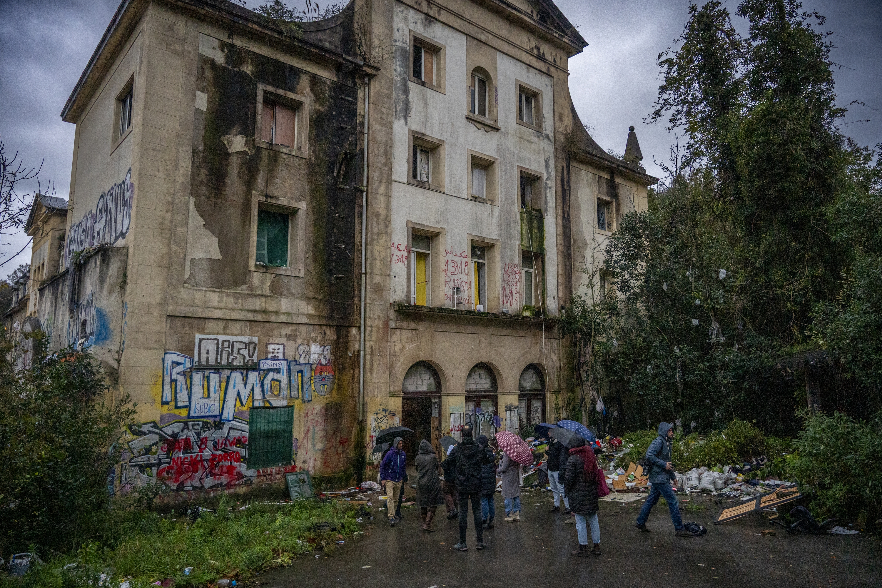 Martuteteneko agustindarren eskola zaharra hustu zuten iragan abenduan. GORKA RUBIO / FOKU