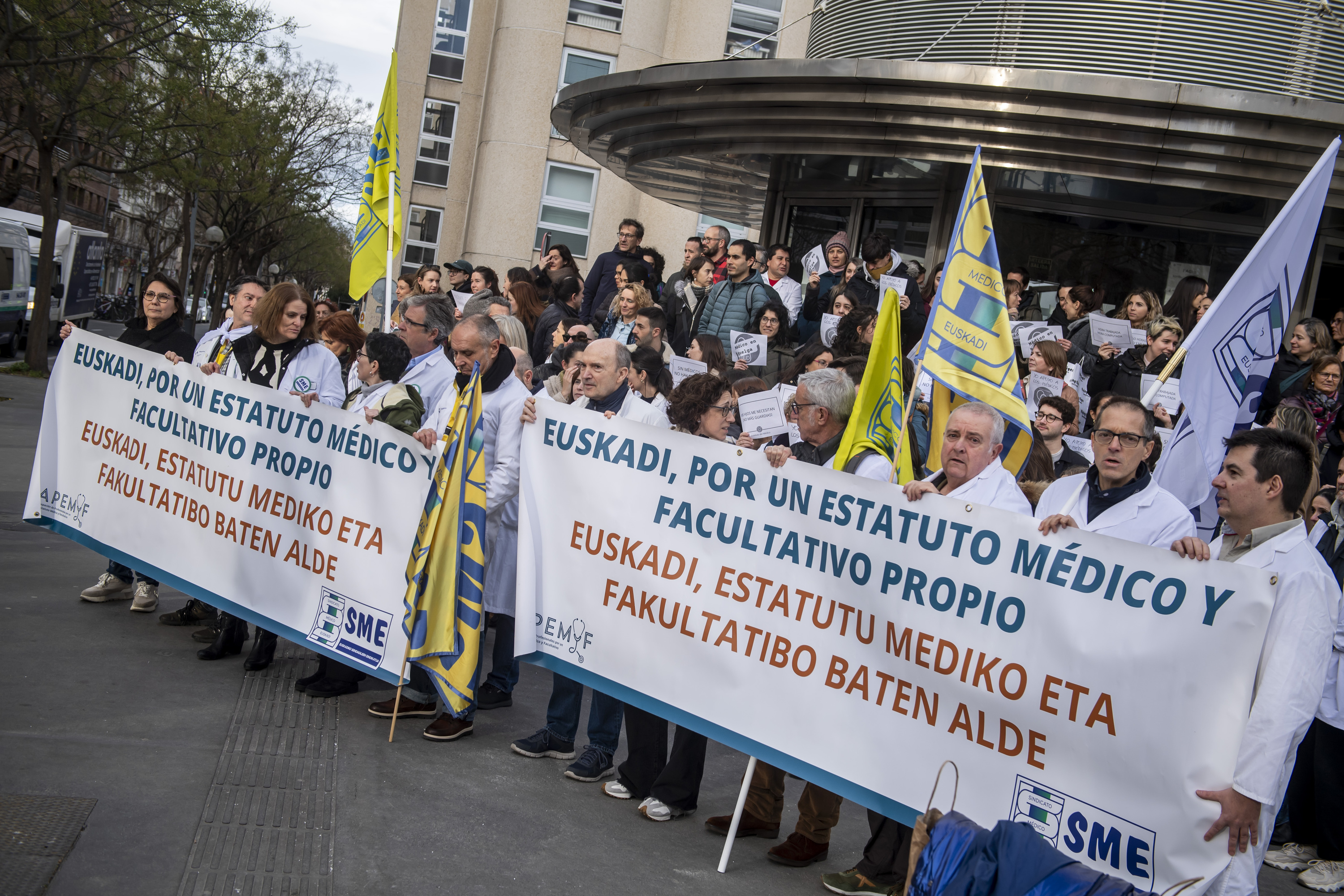 Medikuen protesta, Gasteizen. JAIZKI FONTANEDA / FOKU