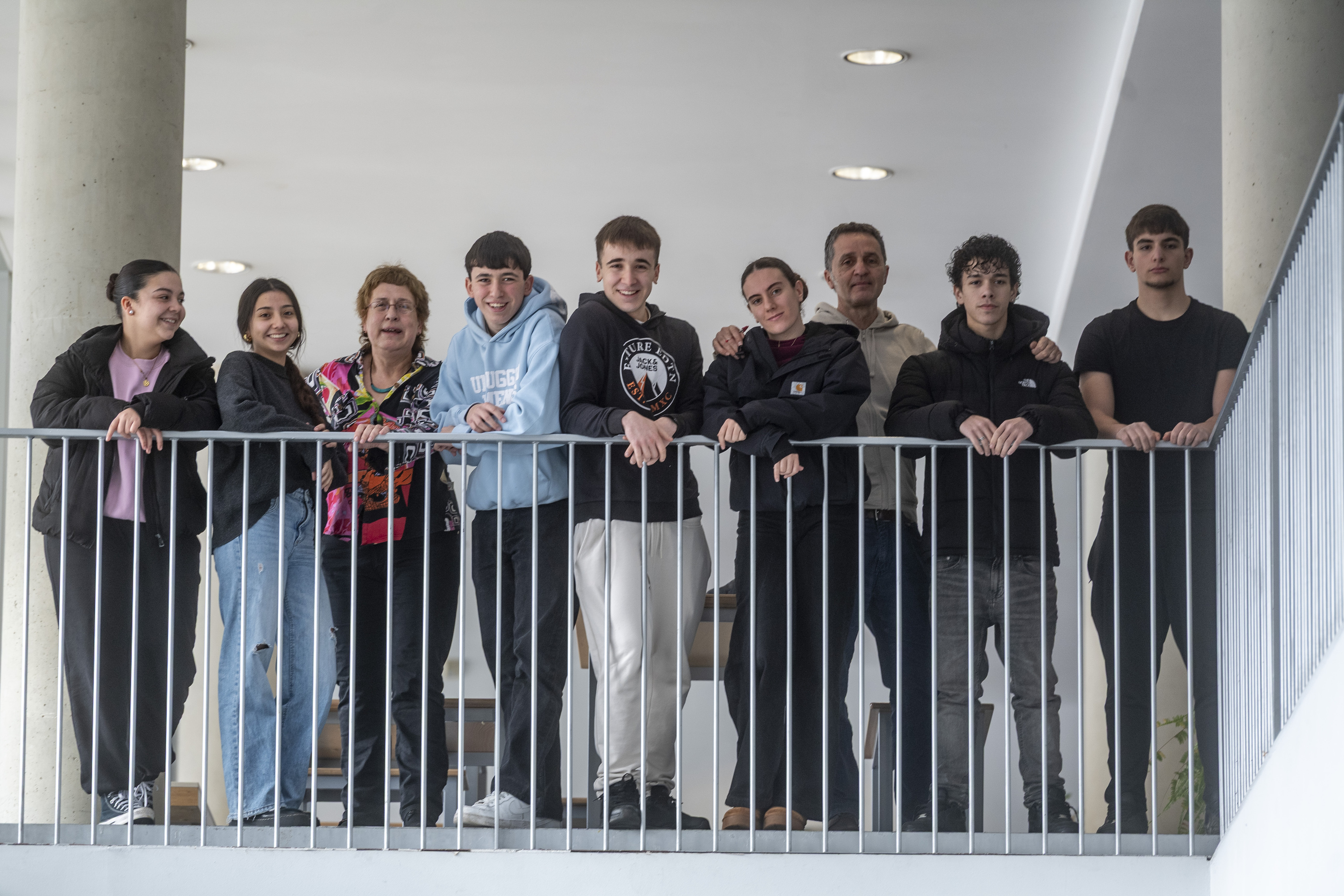 III. BERRIA Ikasgela sariketaren 'spot'-aren grabaketa, asteartean, Mendebaldea institutuan. JAIZKI FONTANEDA / FOKU