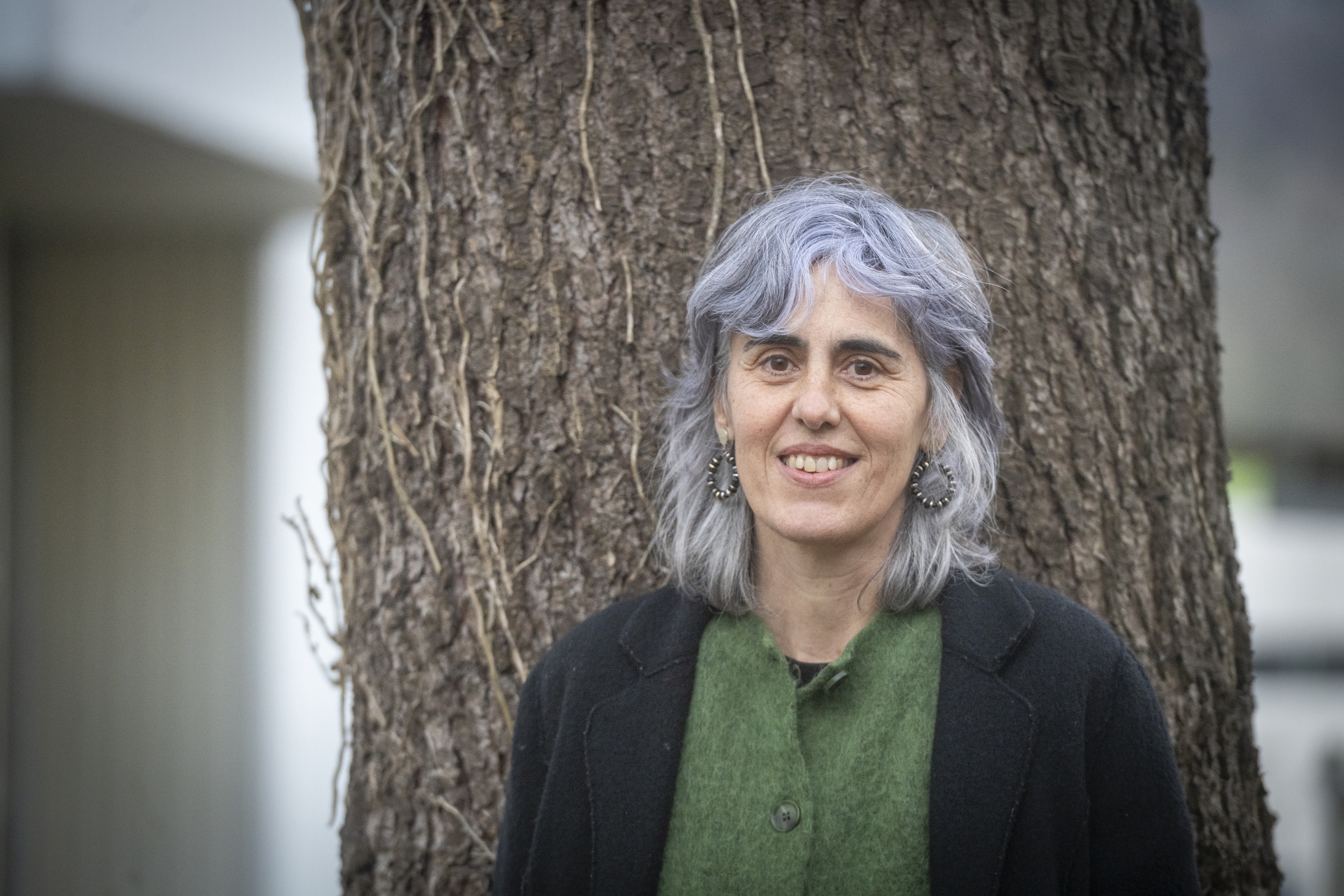 Antxiñe Mendizabal idazlea, Adunan. GORKA RUBIO / FOKU