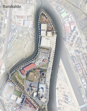 Bilboko Zorrotzako muturra eraldatzeko proposamena. BERRIA