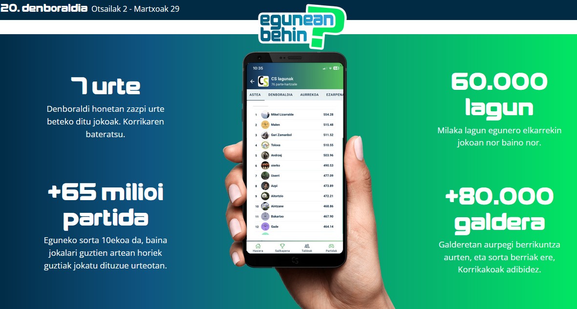 Egunean Behin jokoa. CODESYNTAX