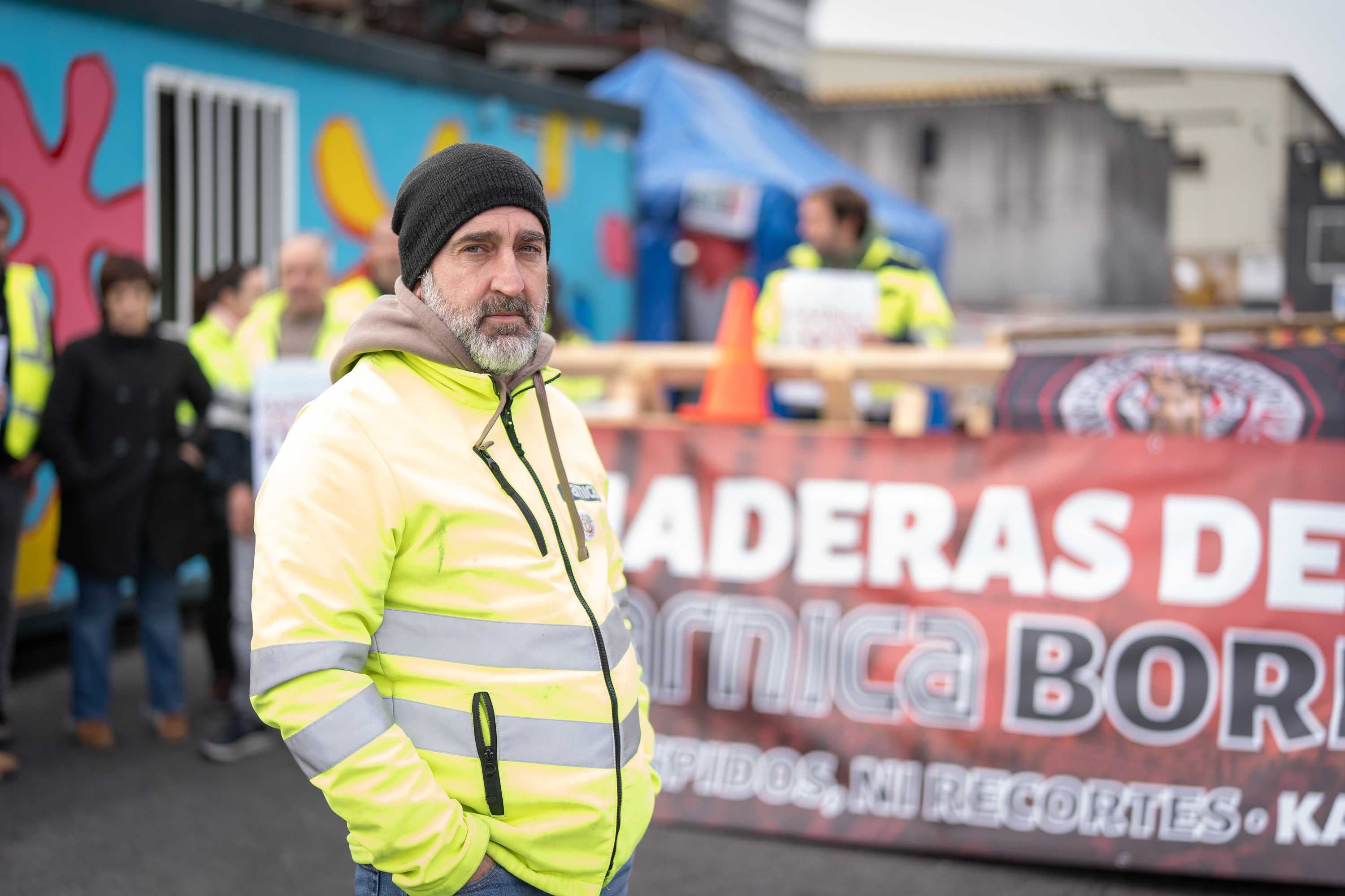 Santi Castaño, Maderas de Llodioko langilea eta LABeko kidea. ENDIKA PORTILLO / FOKU