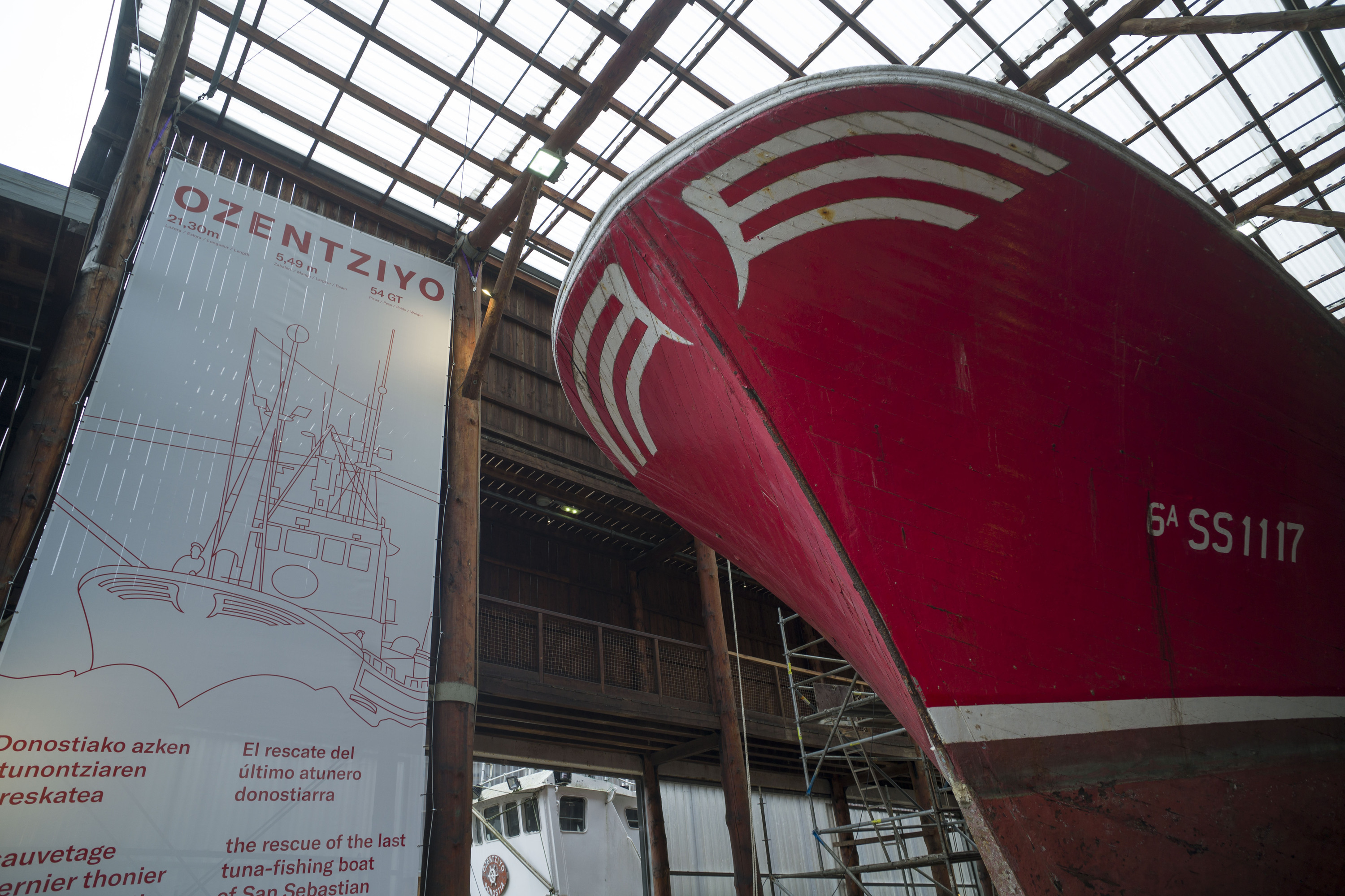 'Ozentziyo' ontzia, Albaola Itsas Kultur Faktorian, Pasaian. JON URBE / FOKU