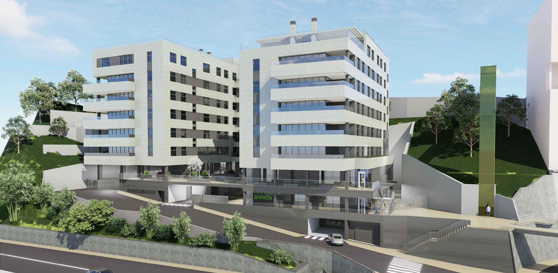 Elgoibarko Errezabal egoitza publikoa izango denaren maketa. GIPUZKOAKO FORU ALDUNDIA