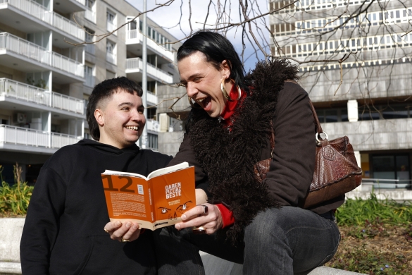 Elene Lopetegi eta Iñi Etxezarreta. MAIALEN ANDRES / FOKU