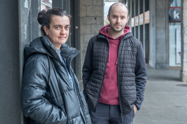 (ID_15721508) (Andoni Canellada/@FOKU) 2026-01-26, Azpeitia. Azpeitia Errepresioaren Aurka plataformako bi kide