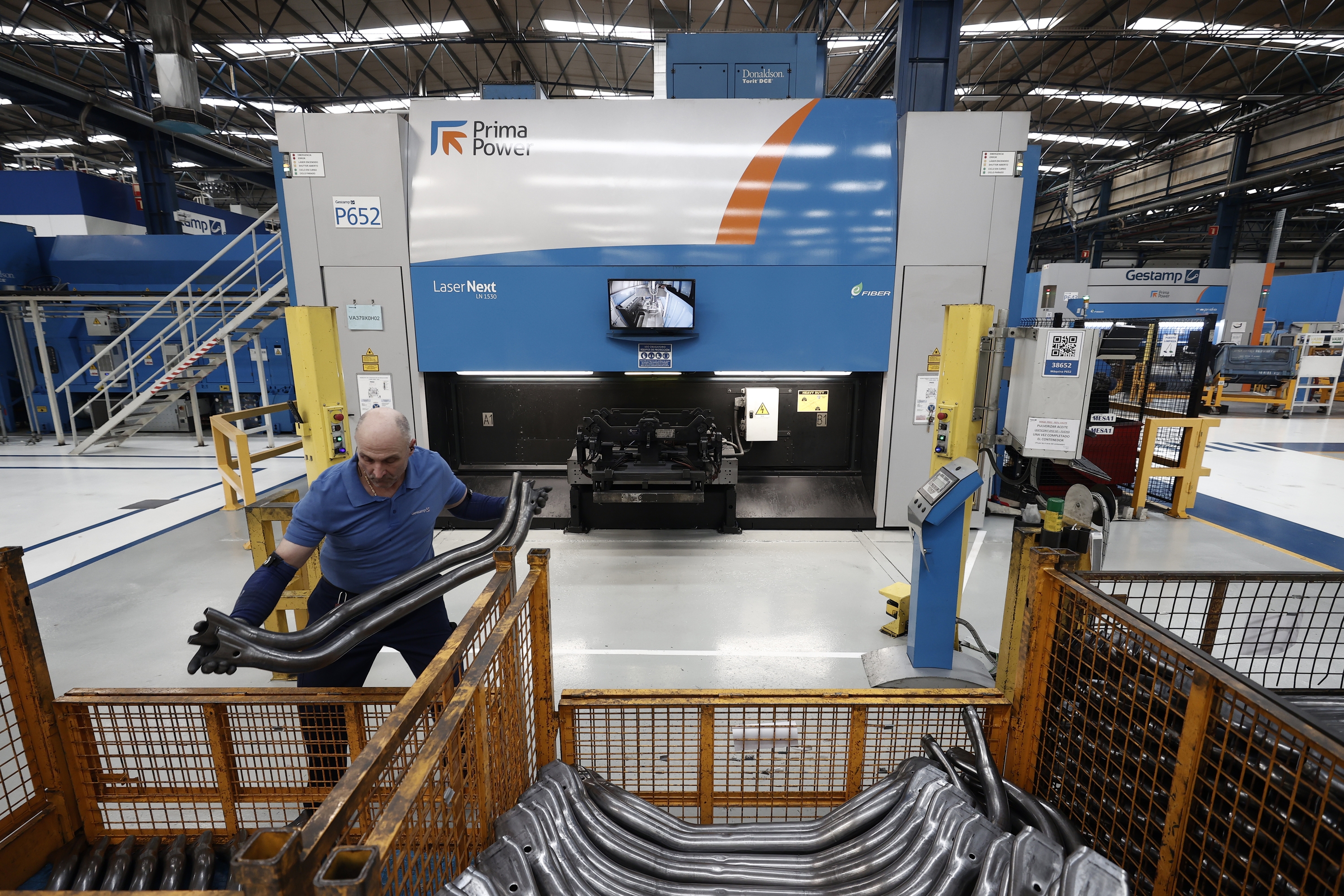 Gestampek Noaingo fabrika handitzeko obrak amaitu zituen iaz. JESUS DIGES / EFE