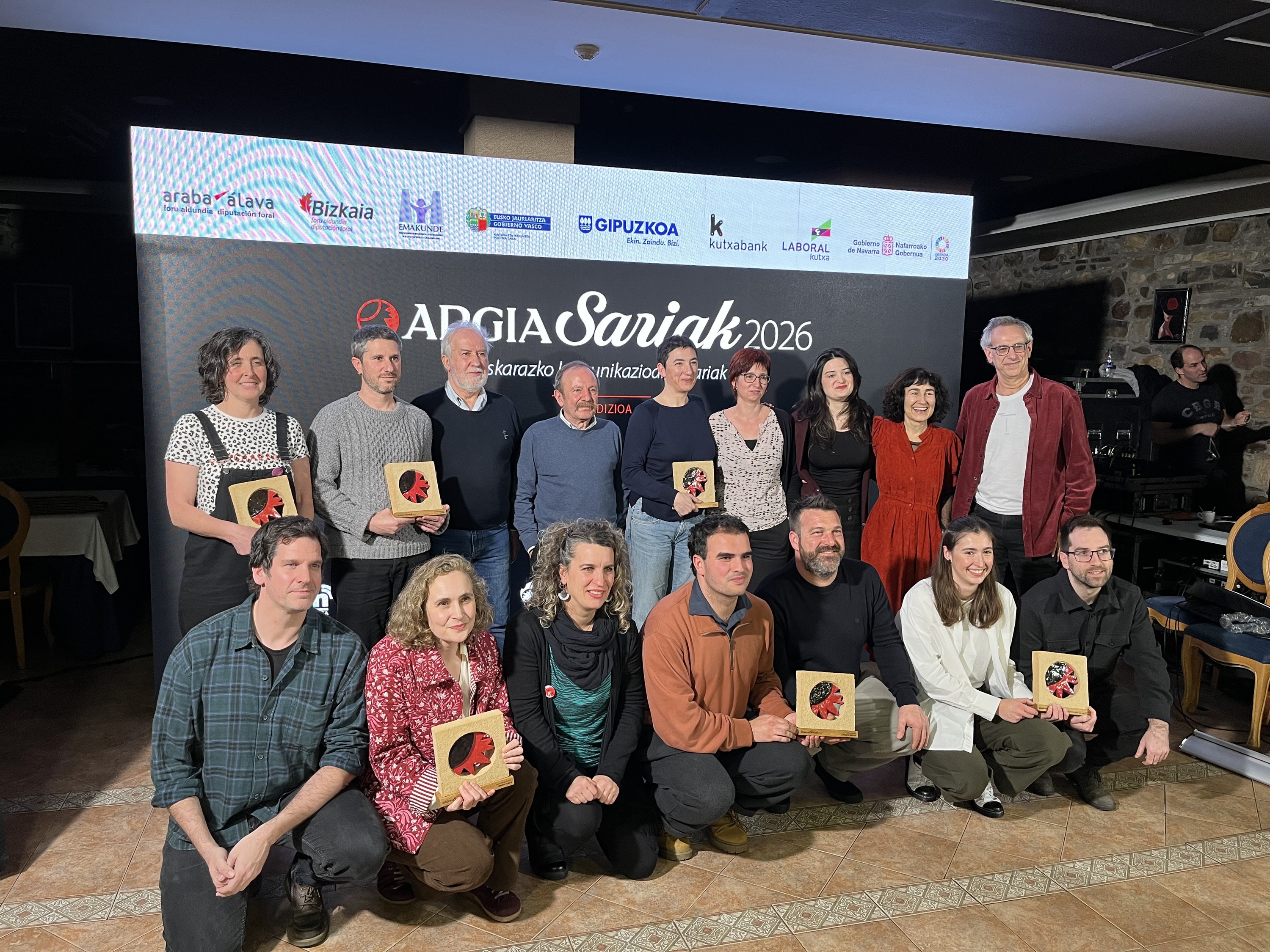 Argia sarietako sarituak, gaur arratsaldean, Usurbilen. BERRIA Argia sarietako sarituak, gaur arratsaldean, Usurbilen. BERRIA