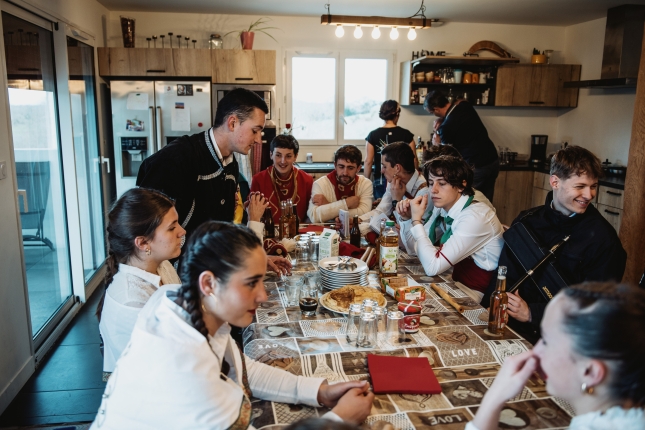 Uztaritzeko Kaskarotak 2025eko otsailean. GUILLAUME FAUVEAU