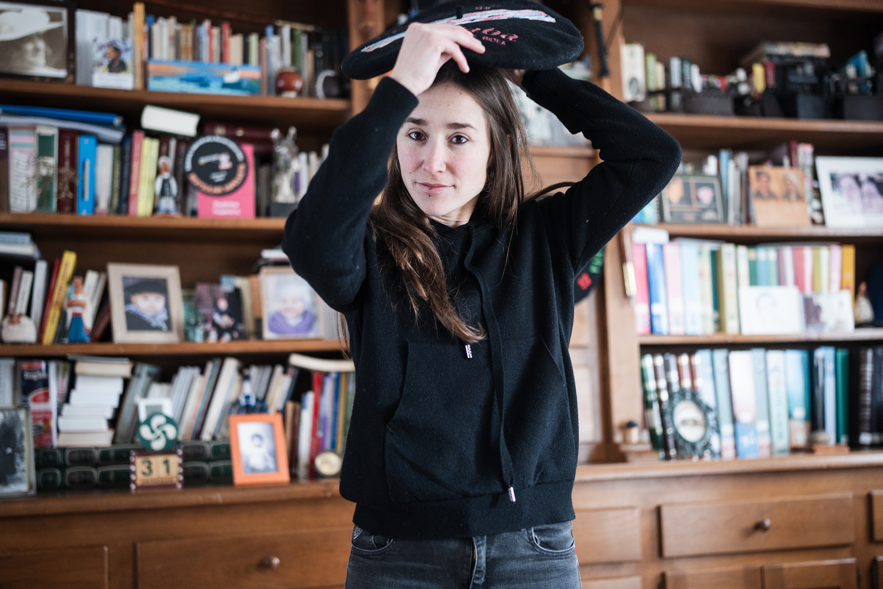 Maddi Ane Txoperena, gaur, txapela buruan. NAHIA GARAT