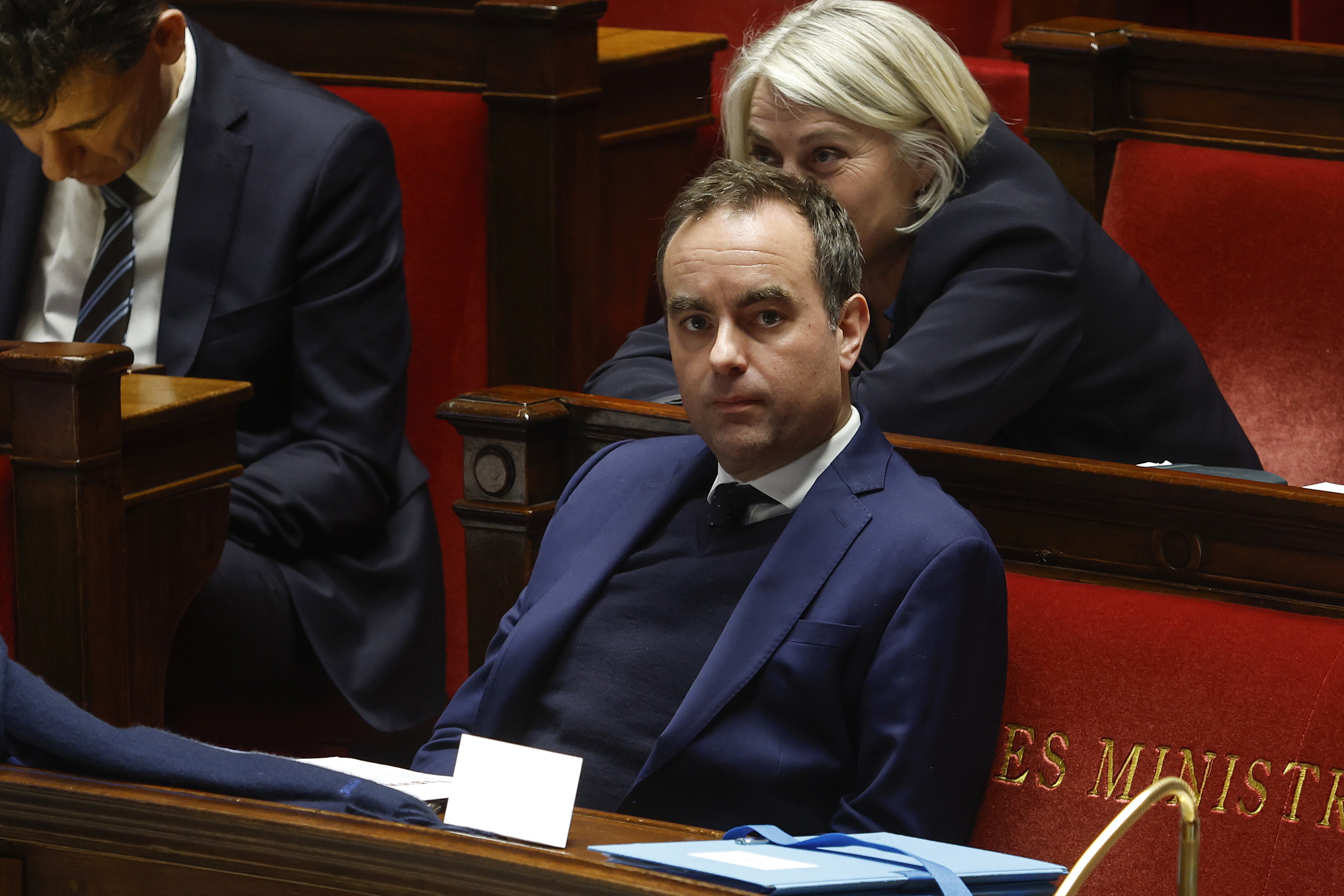 Sebastien Lecornu Frantziako lehen ministroa, gaur, Asanblea Nazionalean. YOAN VALAT / EFE