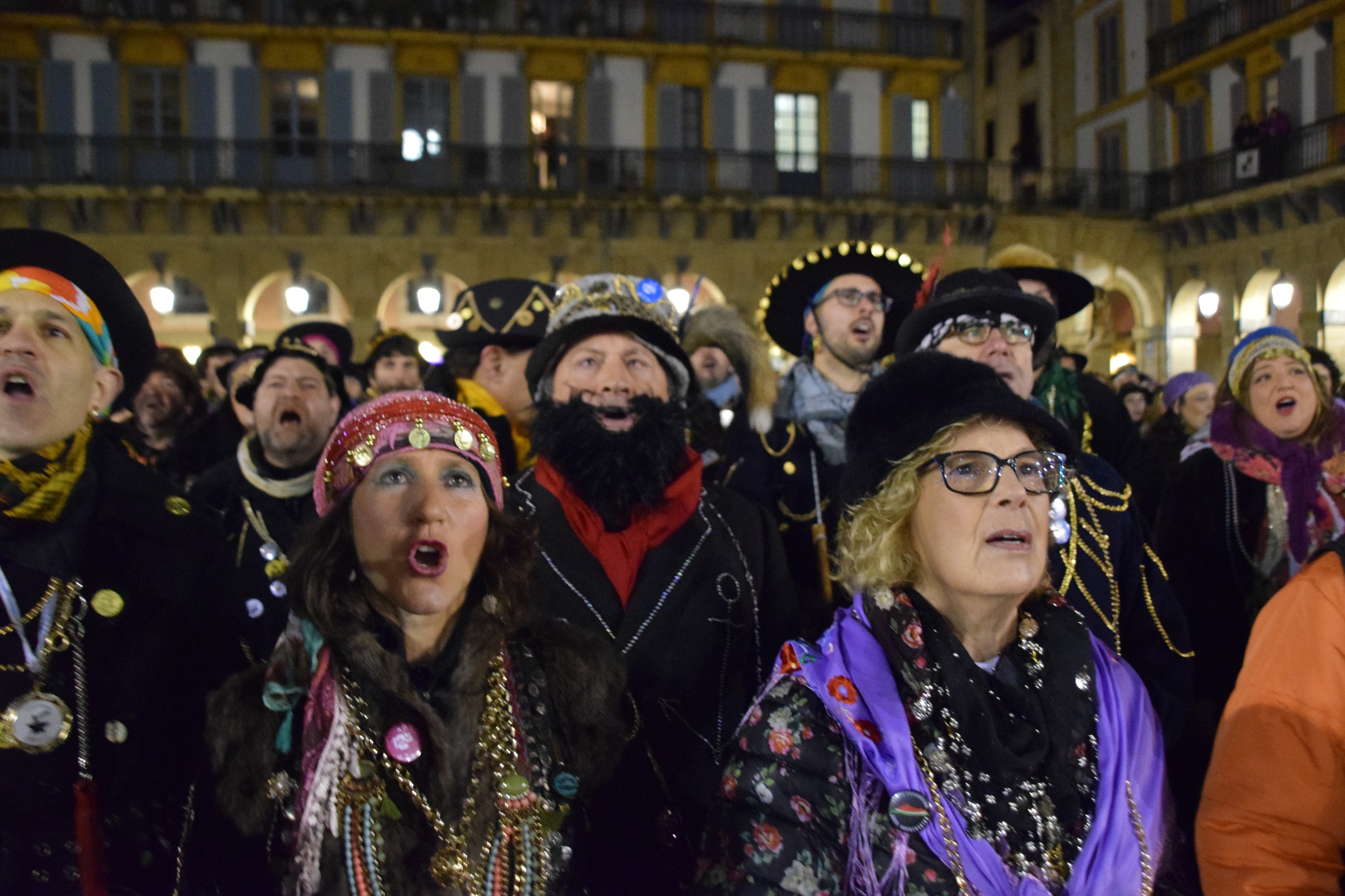 Kaldereroak, iaz, Donostiako Plaza Berrian. XALBA RAMIREZ / IRUTXULOKO HITZA
