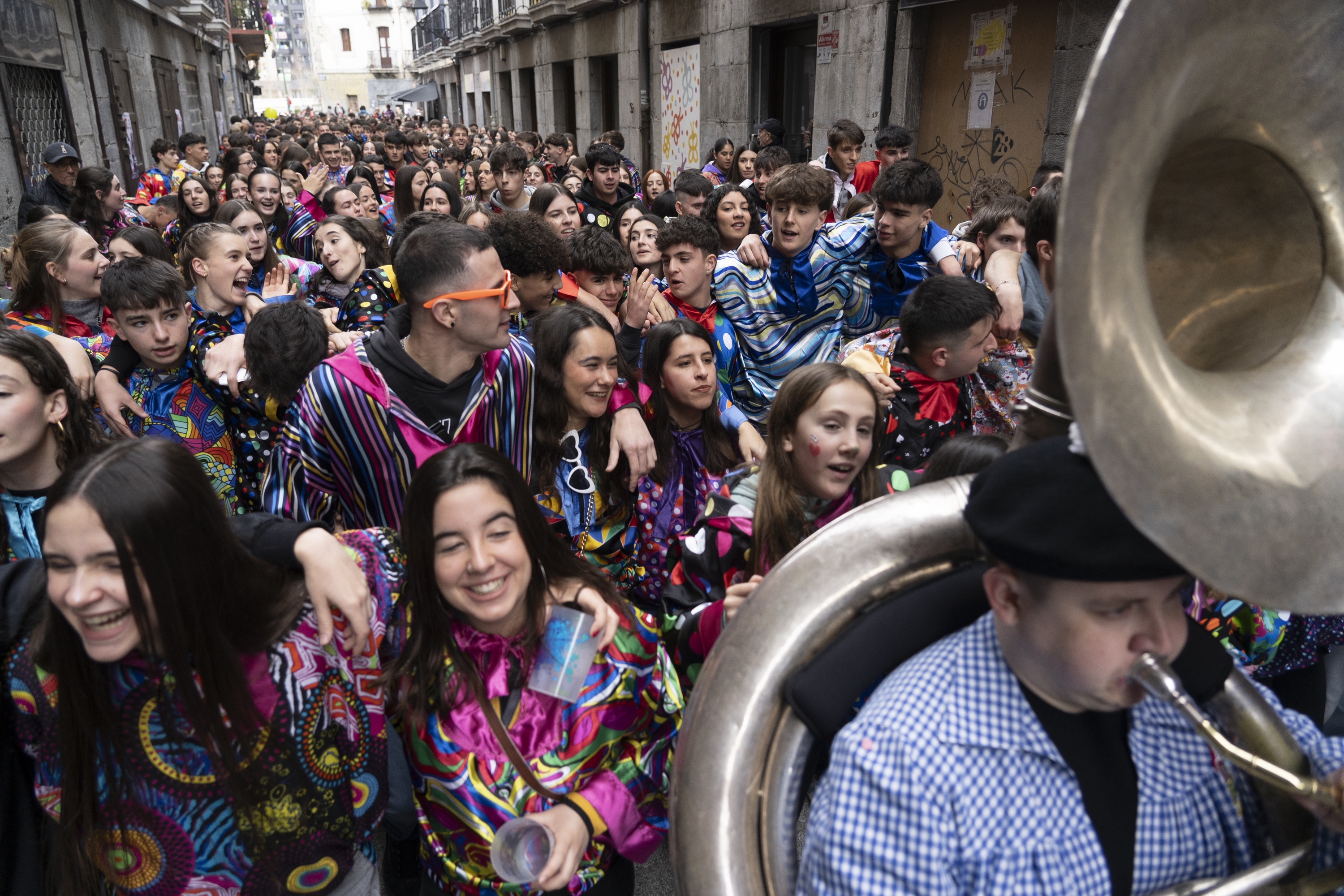 Gazte andana, iaz, Tolosako inauterietan. JAGOBA MANTEROLA / FOKU