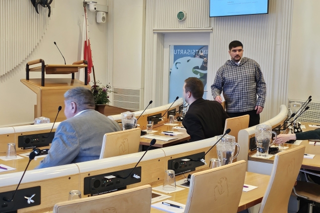 (ID_17700620523575) Groenlandiako Parlamentua, barrutik. (ID_17700620523575) Groenlandiako Parlamentua, barrutik.