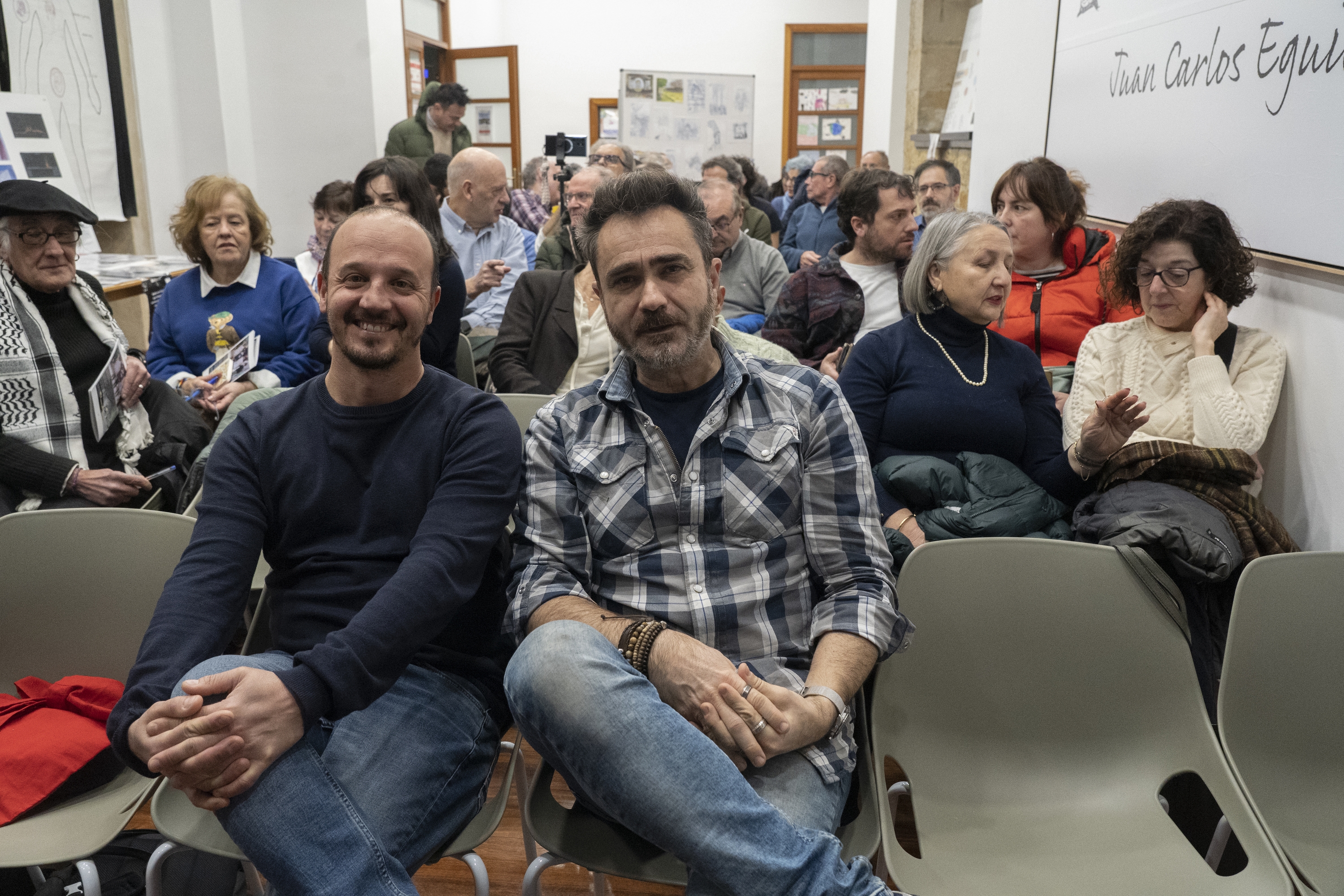 Jorge Pey eta Enrique Navarro, Bilbon, urtarrilaren 23an. RAUL BOGAJO / FOKU