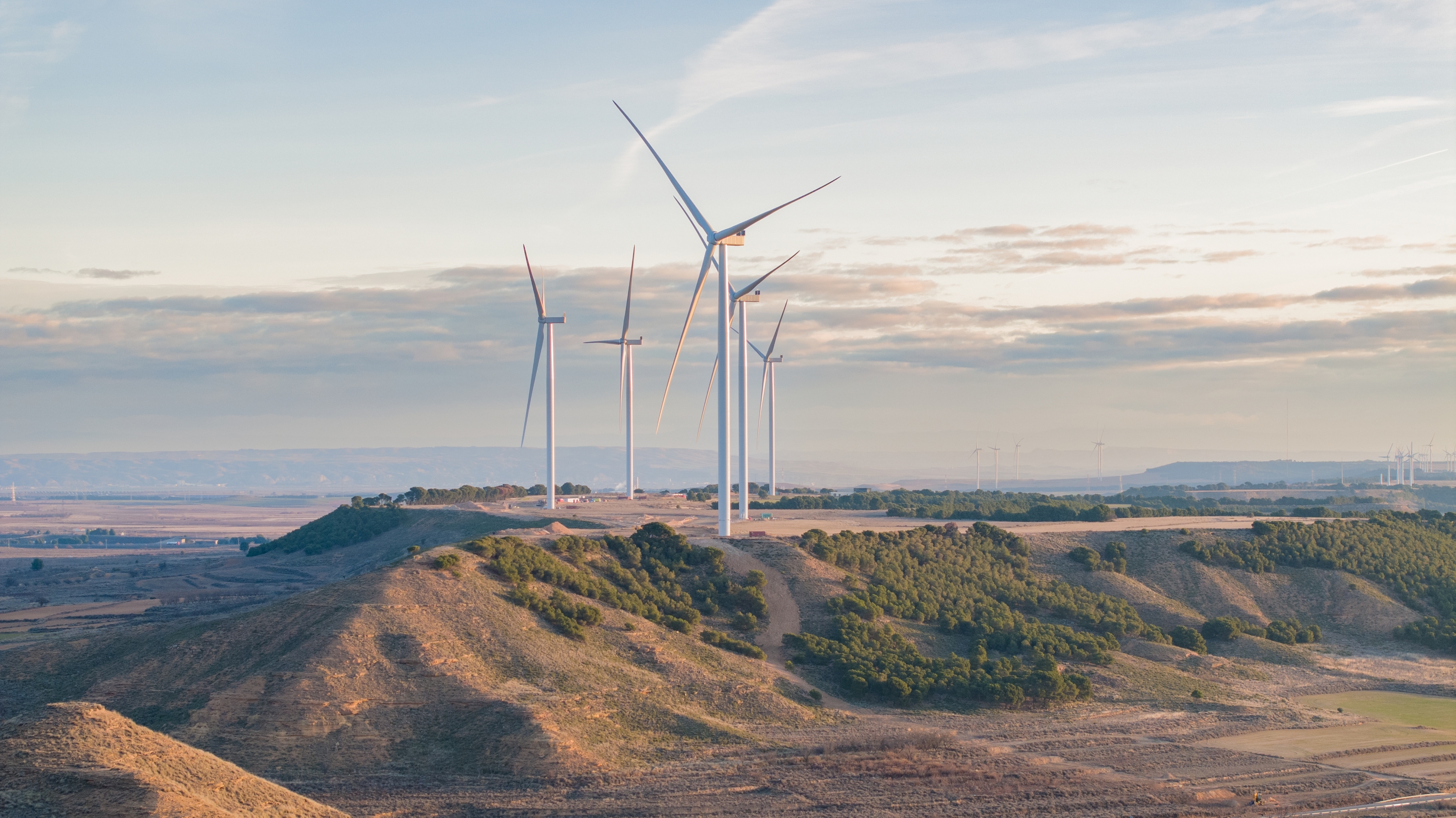Statkraft enpresak kudeatutako Monte del Cierzo parke eolikoa, Tuteran. STATKRAFT