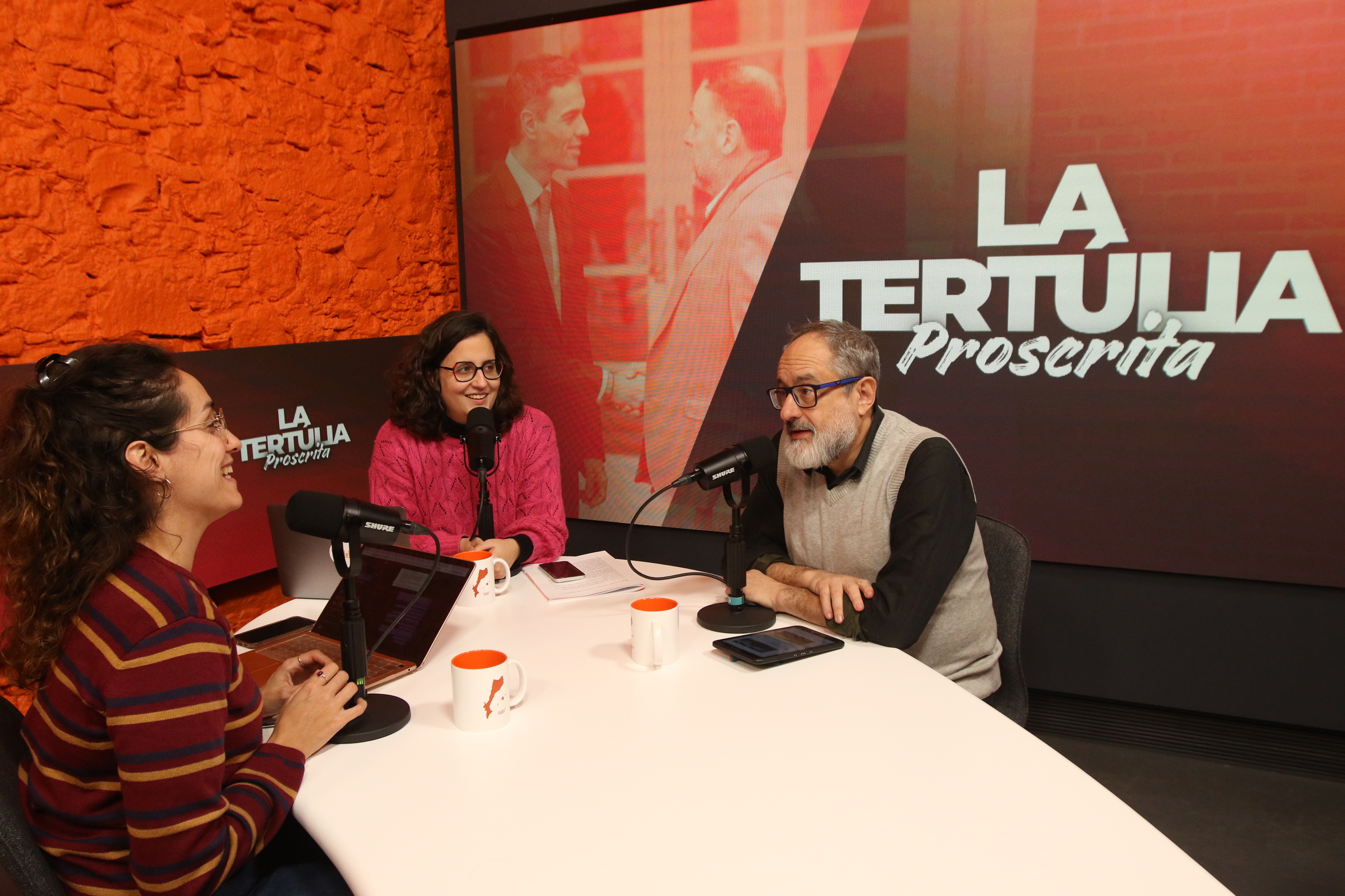 'Vilaweb'-en 'La tertúlia proscrita' saioa. VICENT PARTAL