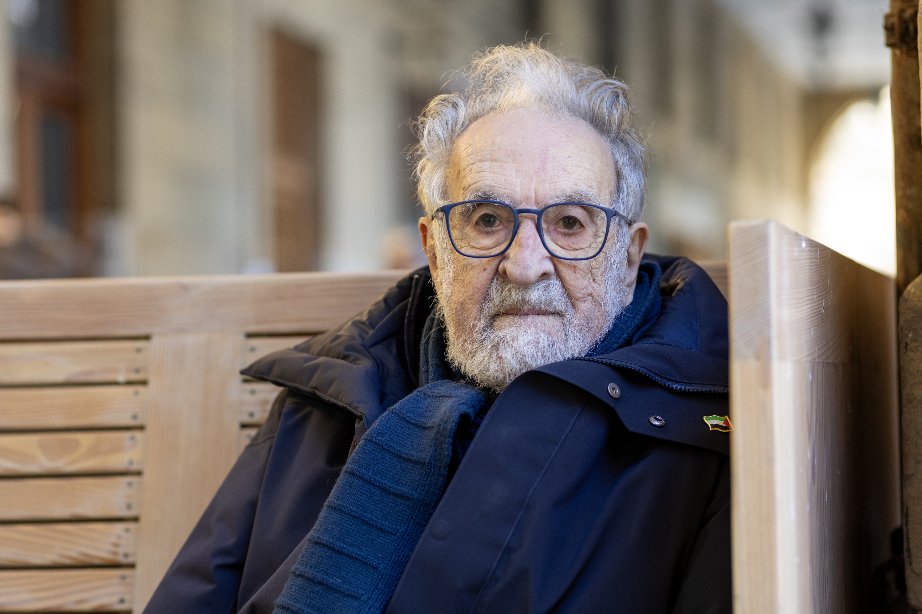 Ricardo Ugarte eskultorea, joan den asteartean, Donostian. MAIALEN ANDRES / FOKU