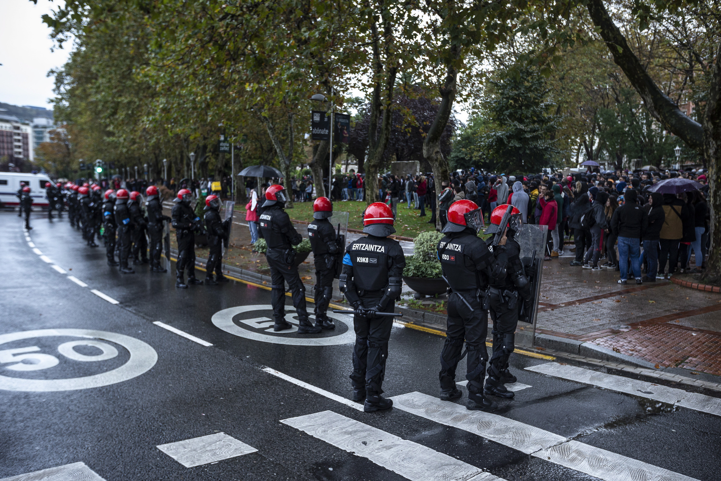 Voxen ekitaldiaren kontrako protesta, 2019an. ARITZ LOIOLA / FOKU