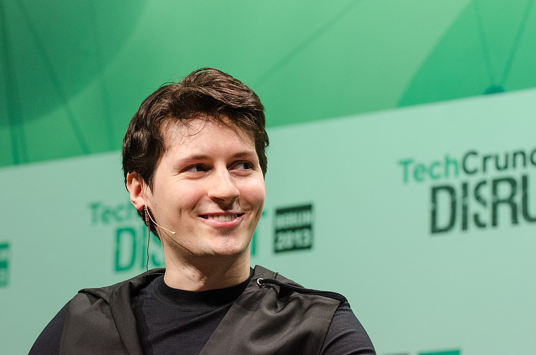 Pavel Durov Telegramen sortzaileetako bat, artxiboko irudi batean. TECHCRUNCH