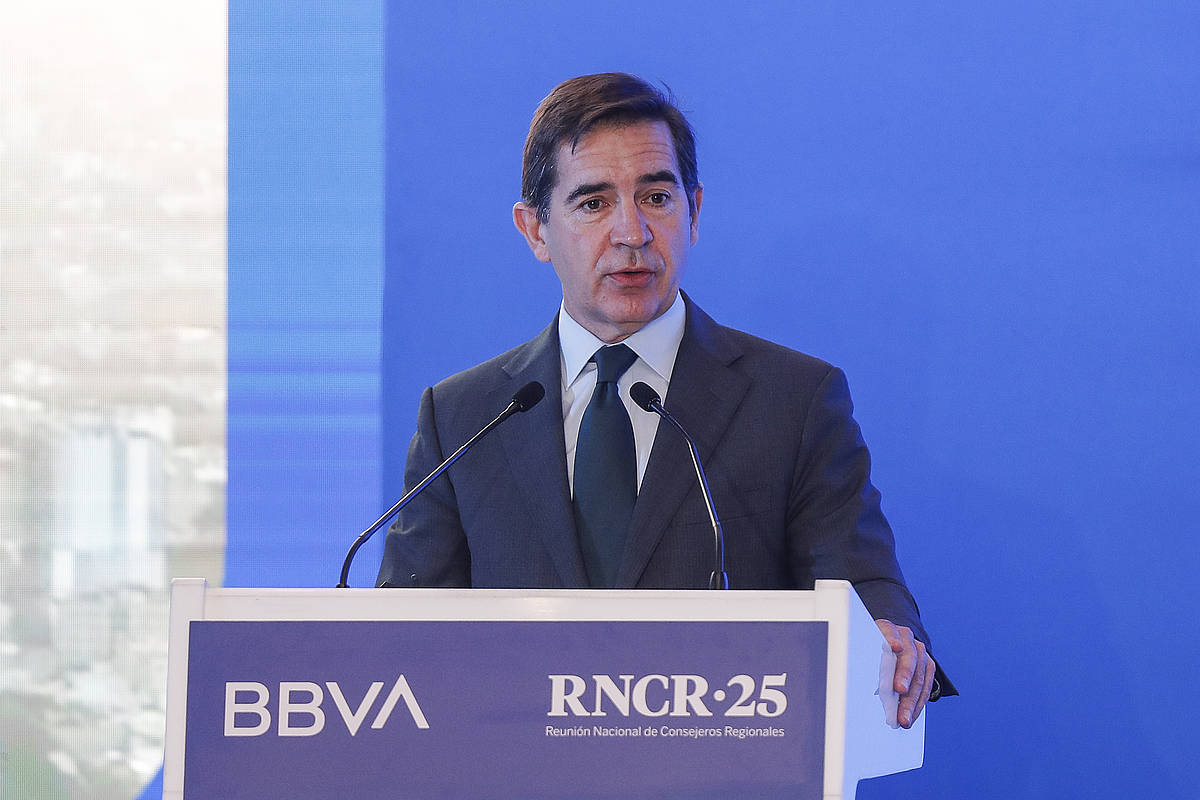 Carlos Torres BBVAko presidentea, artxiboko irudian. ISAAC ESQUIVEL / EFE