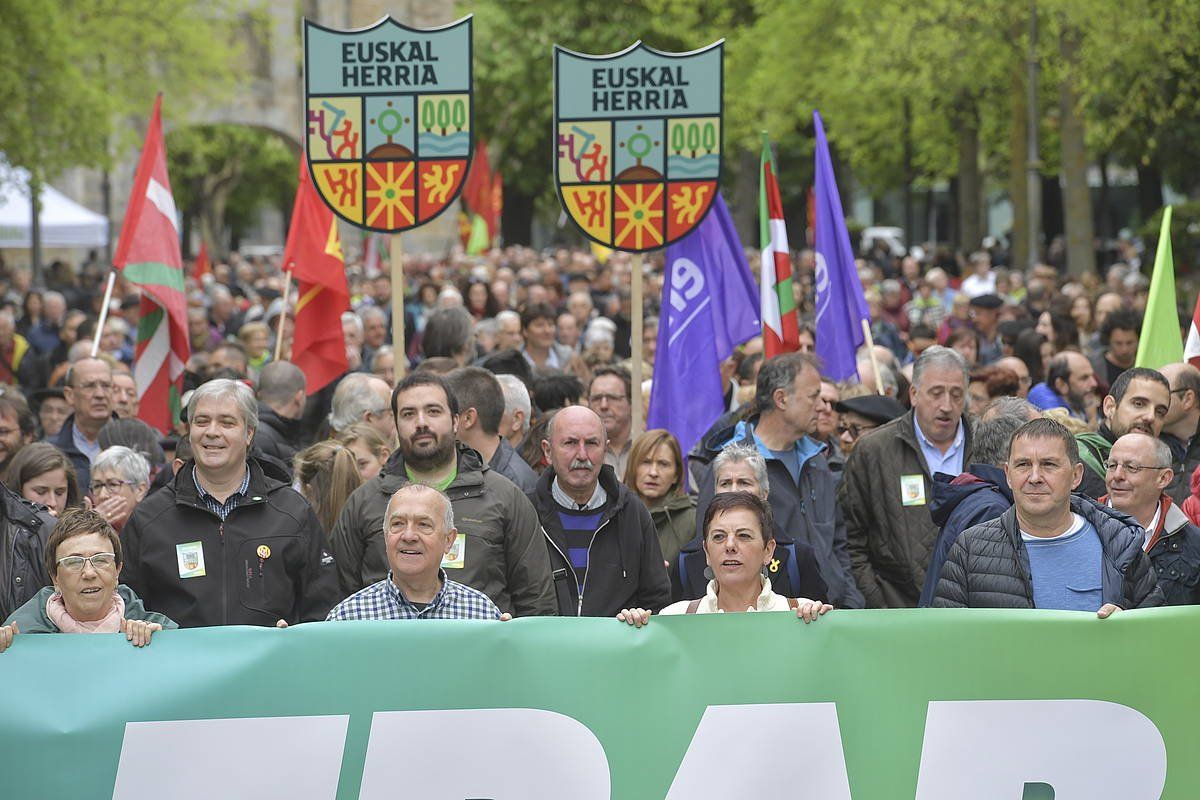 EH Bilduren ekitaldia 2019ko Aberri Egunean. IDOIA ZABALETA - FOKU