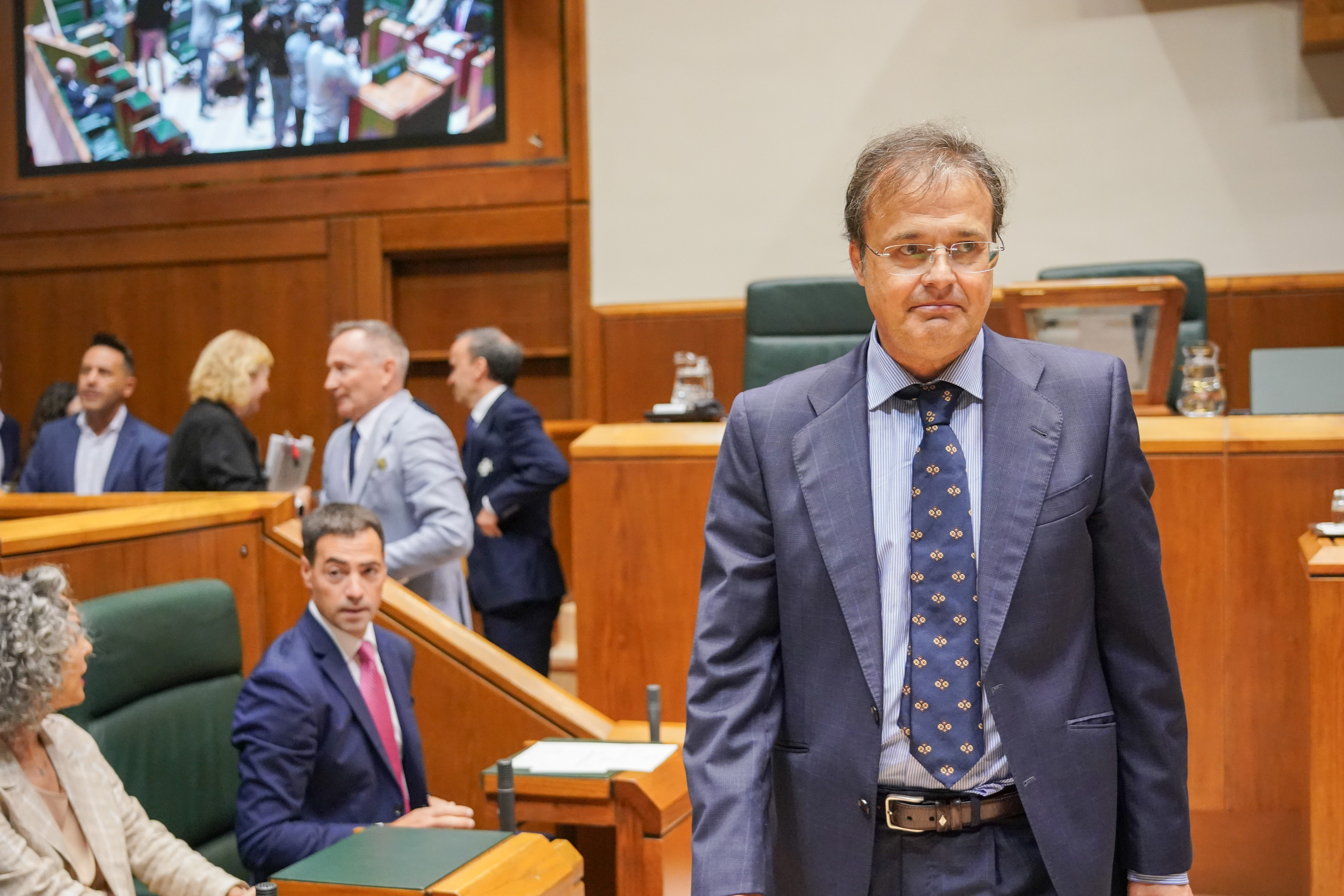 Alberto Martinez Osasun sailburua Eusko Legebiltzarrean, artxiboko irudian. ENDIKA PORTILLO / FOKU