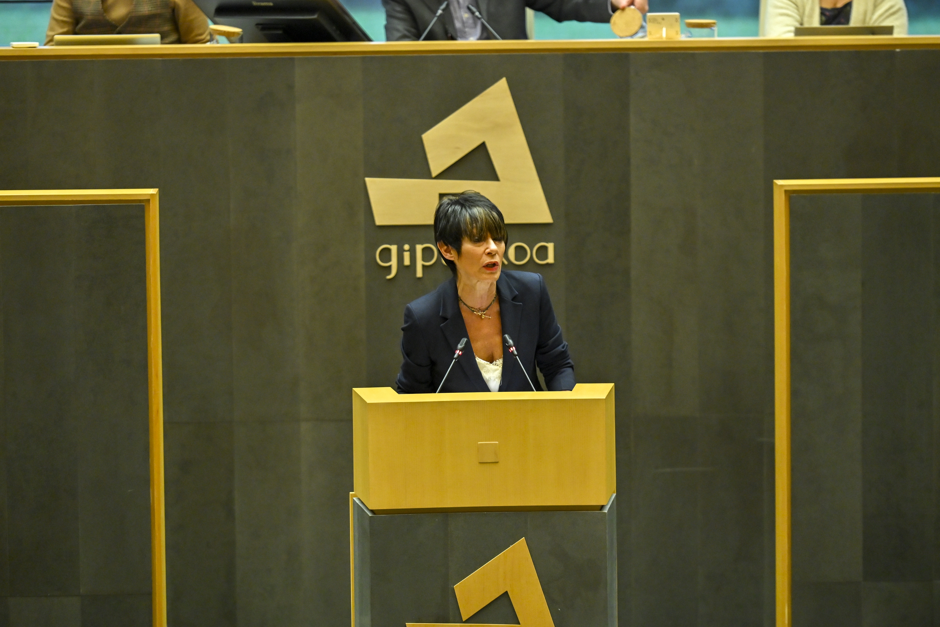 (ID_14512814) (Gorka Rubio/@FOKU) 2024-12-13, Donostia. Aurrekontu eztabaida Gipuzkoako Batzar Nagusietan, irudian Maddalen Iriarte...