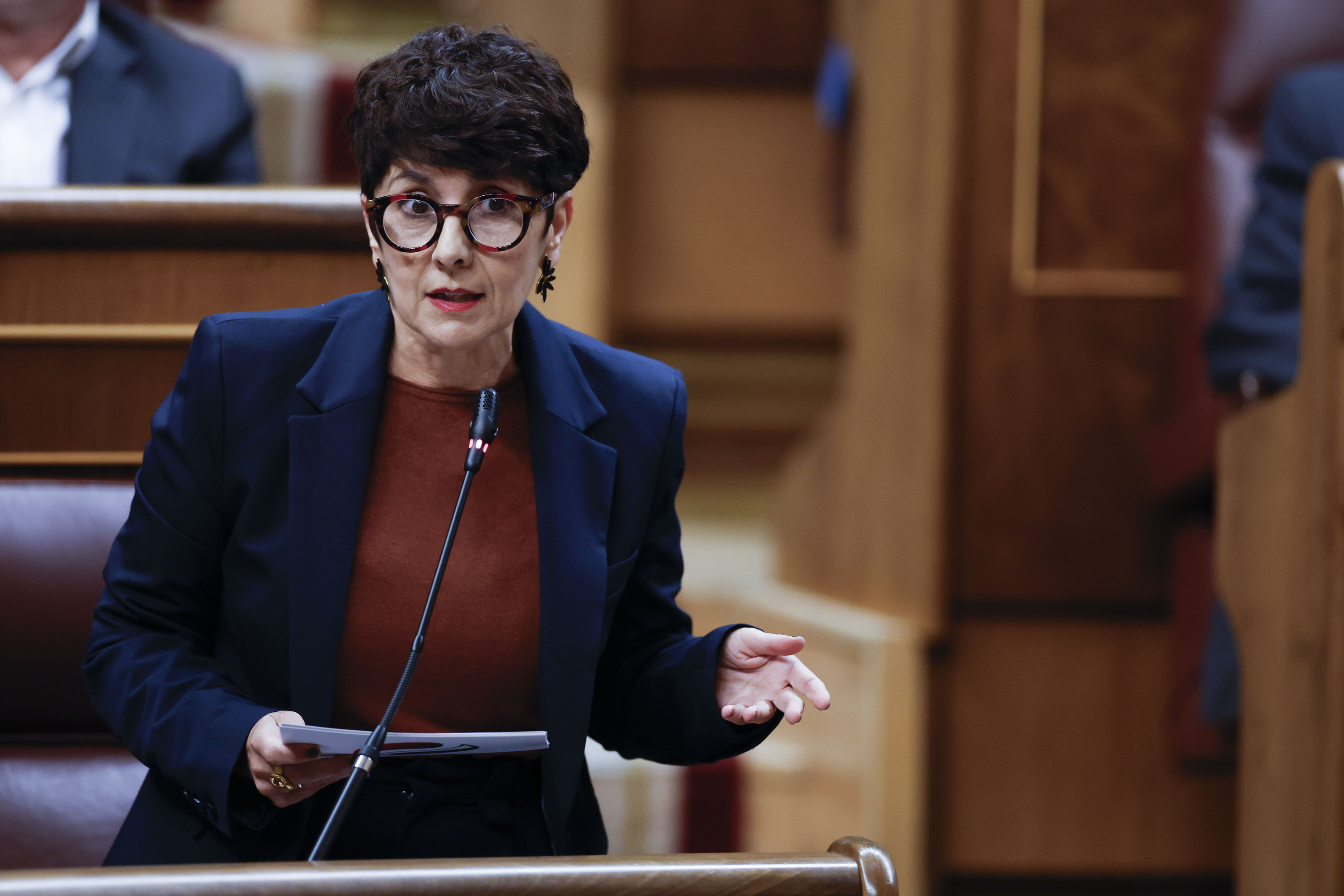 Maribel Vaquero jeltzalea Espainiako Kongresuan. JAVIER LIZON / EFE