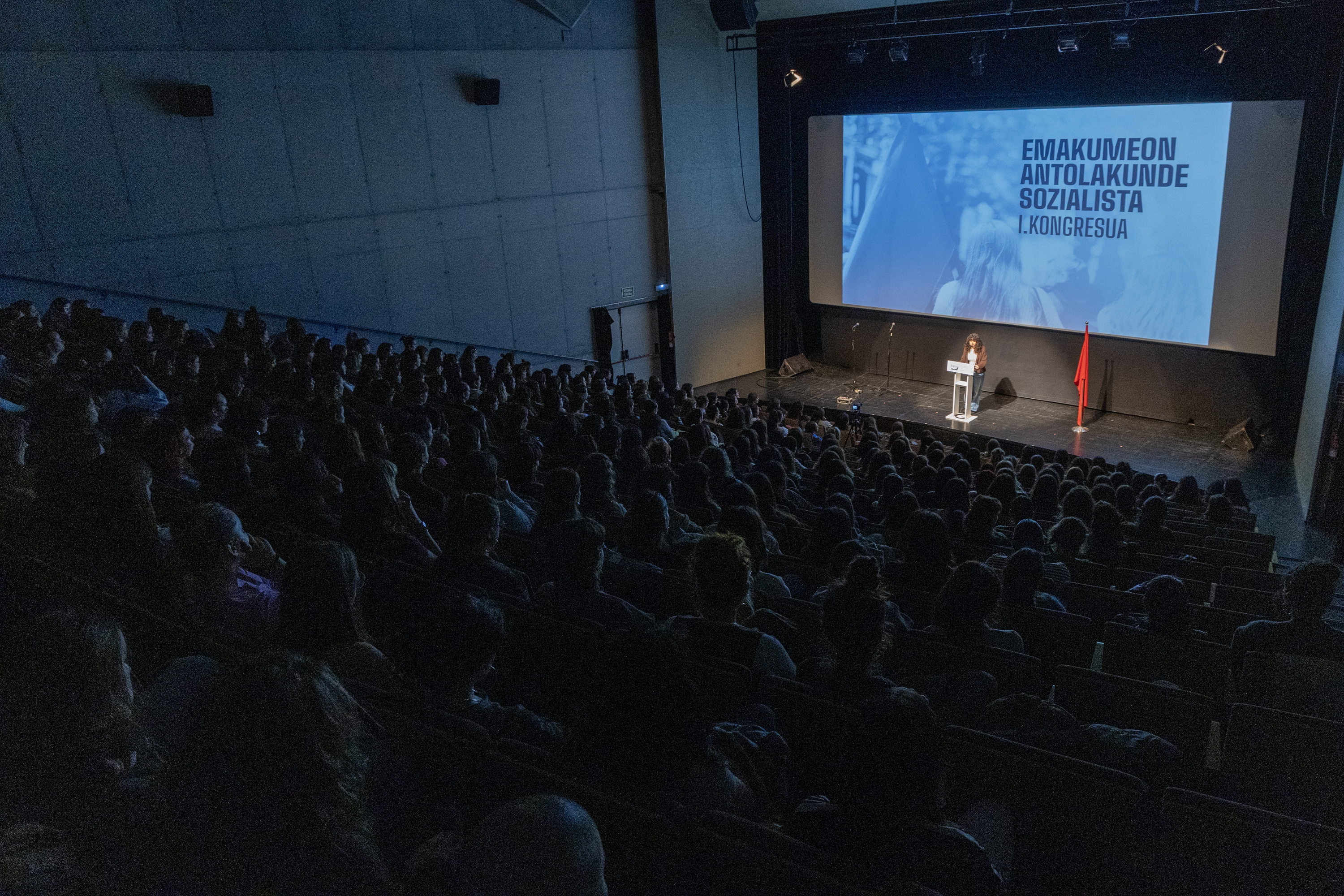 Itaiaren I. Kongresuaren itxiera ekitaldia, gaur, Andoainen. MAIALEN ANDRES / FOKU