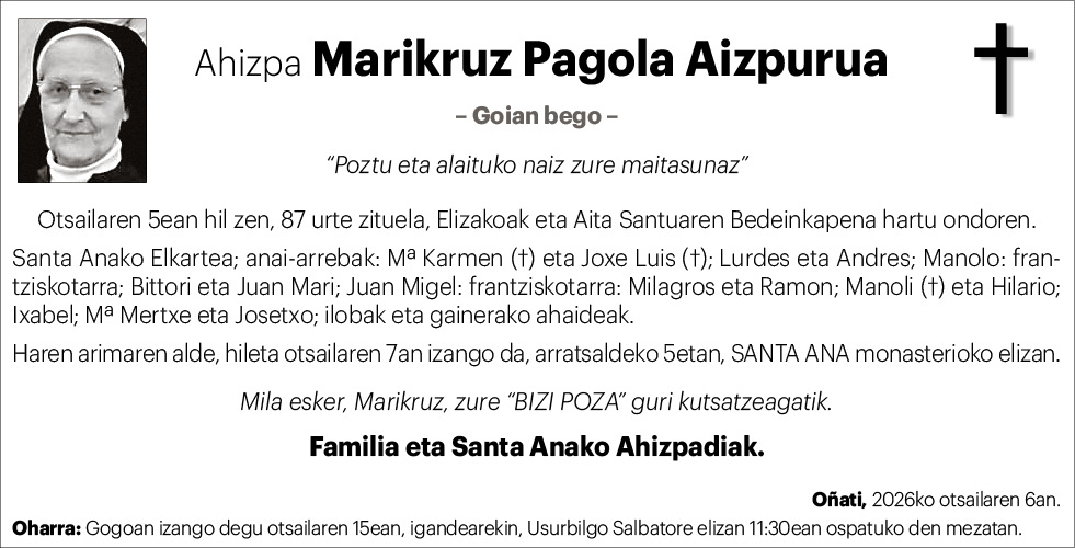MARIKRUZ PAGOLA AIZPURUA 3x2