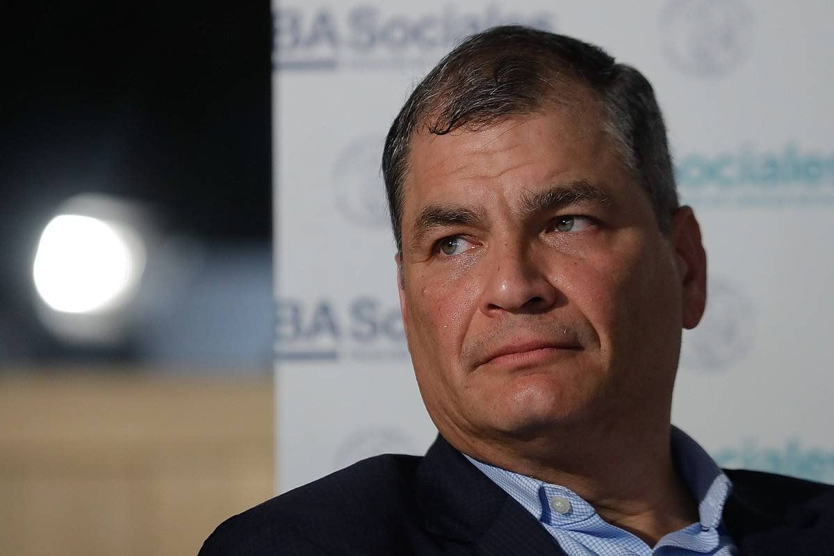 Rafael Correa Ekuadorko presidente ohia, artxiboko irudi batean. EFE