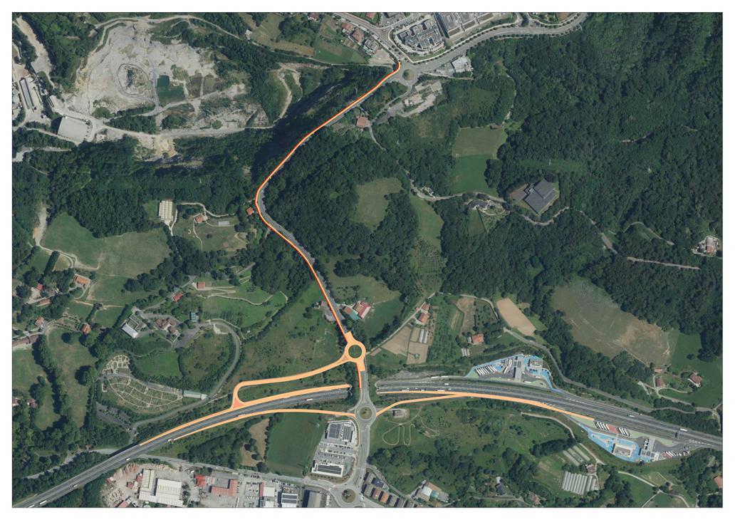 Gipuzkoako Foru Aldundiak AP-8an egin asmo duen lotune berria. GIPUZKOAKO FORU ALDUNDIA