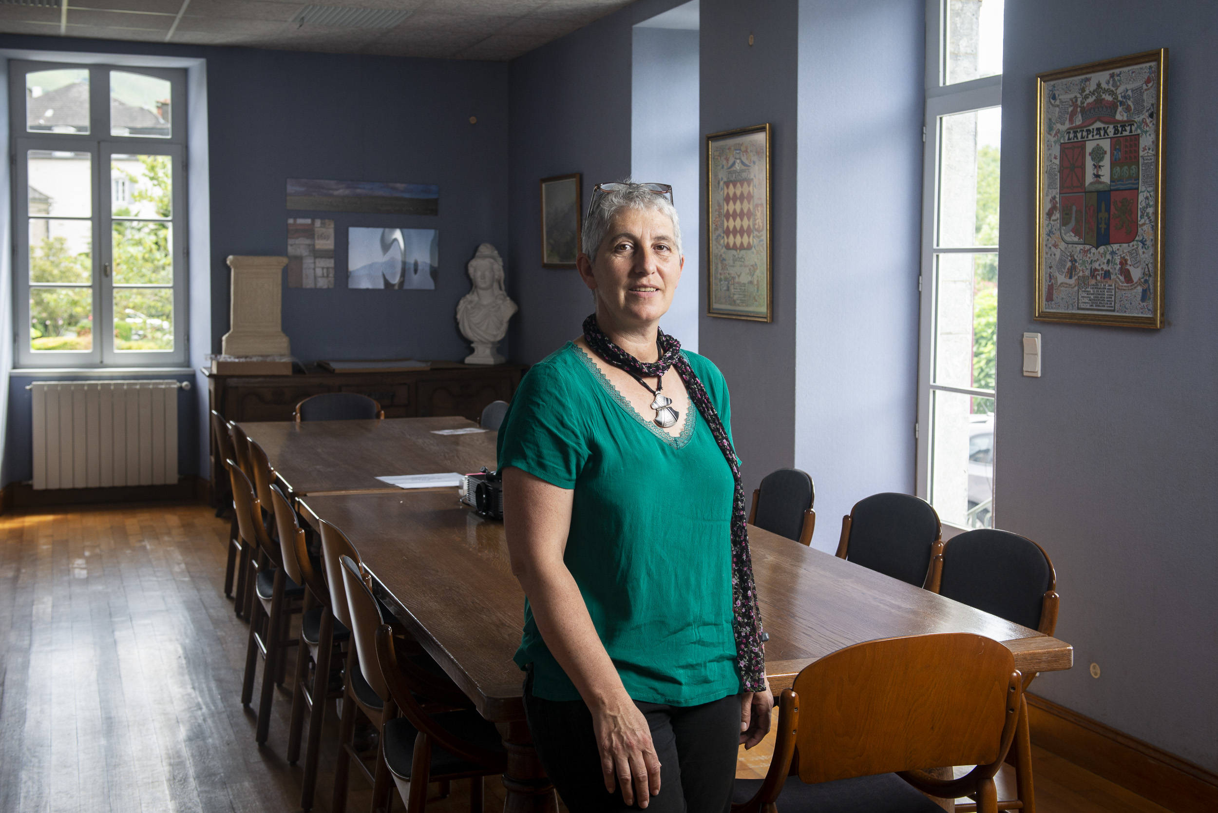 Maite Pitrau, Atharratzeko herriko etxean. GUILLAUME FAUVEAU