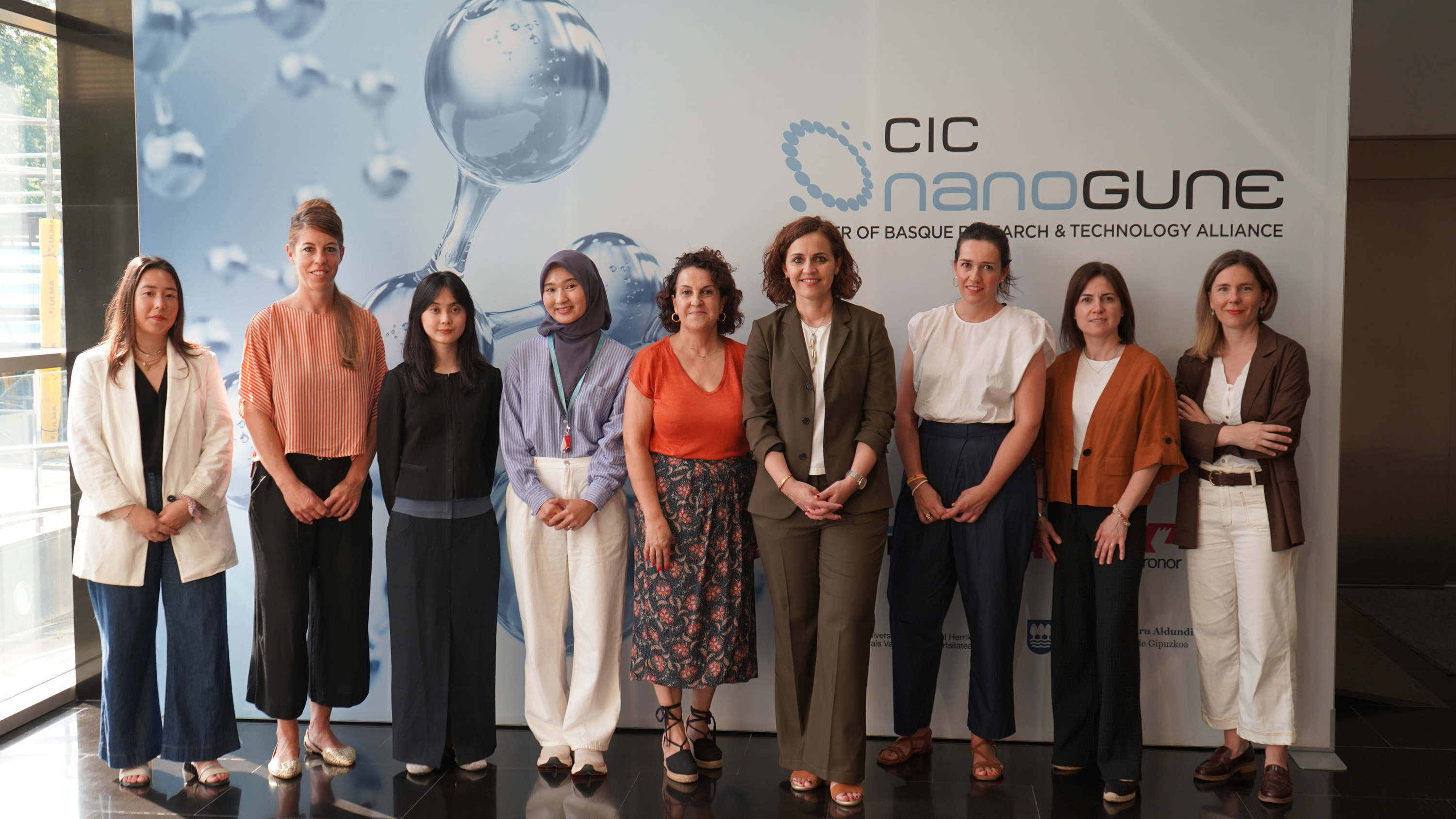 Mindsens proiektuko ikerlariak, uztailean, Donostian. NANOGUNE