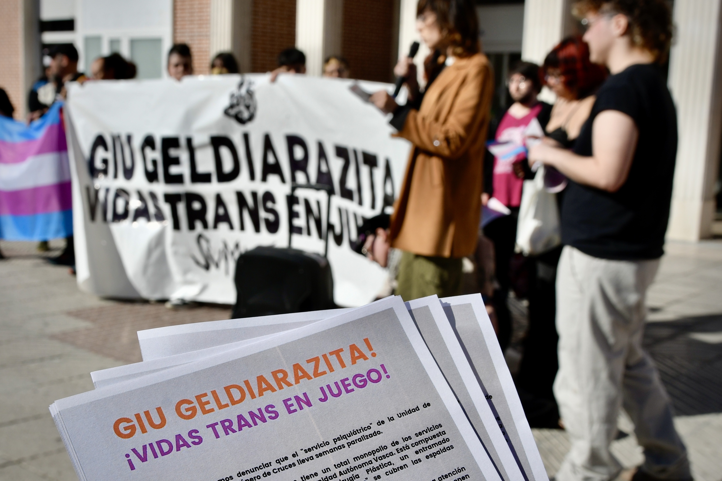 Sumin Trans kolektiboaren elkarretaratzea, Barakaldon. MIKEL MARTINEZ DE TRESPUENTES / FOKU