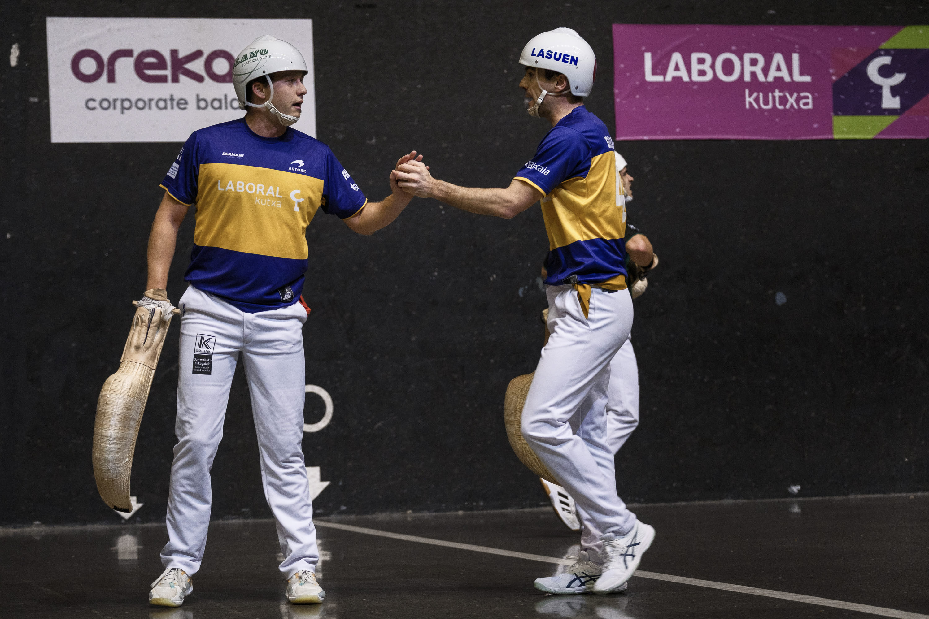 Thibault Basque eta Xabi Barandika. ERAMAN JAI ALAI