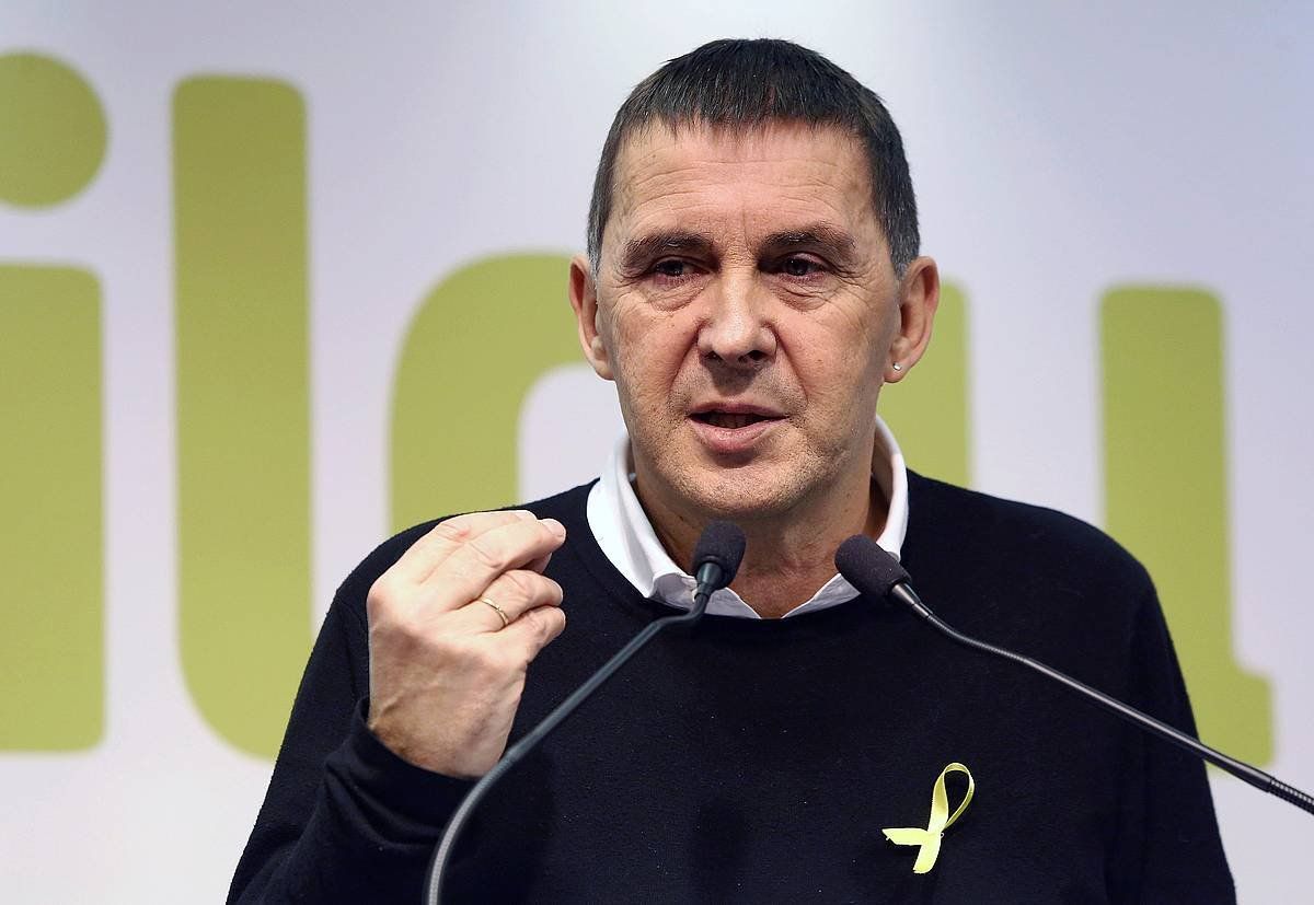 EH Bilduko koordinatzaile Arnaldo Otegi, artxiboko irudi batean. GORKA ESTRADA / EFE