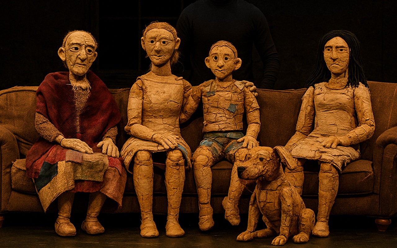 Gehibat konpainiaren 'Zaku berekoak' antzezlanaren irudi bat. EUSKALTZAINDIA