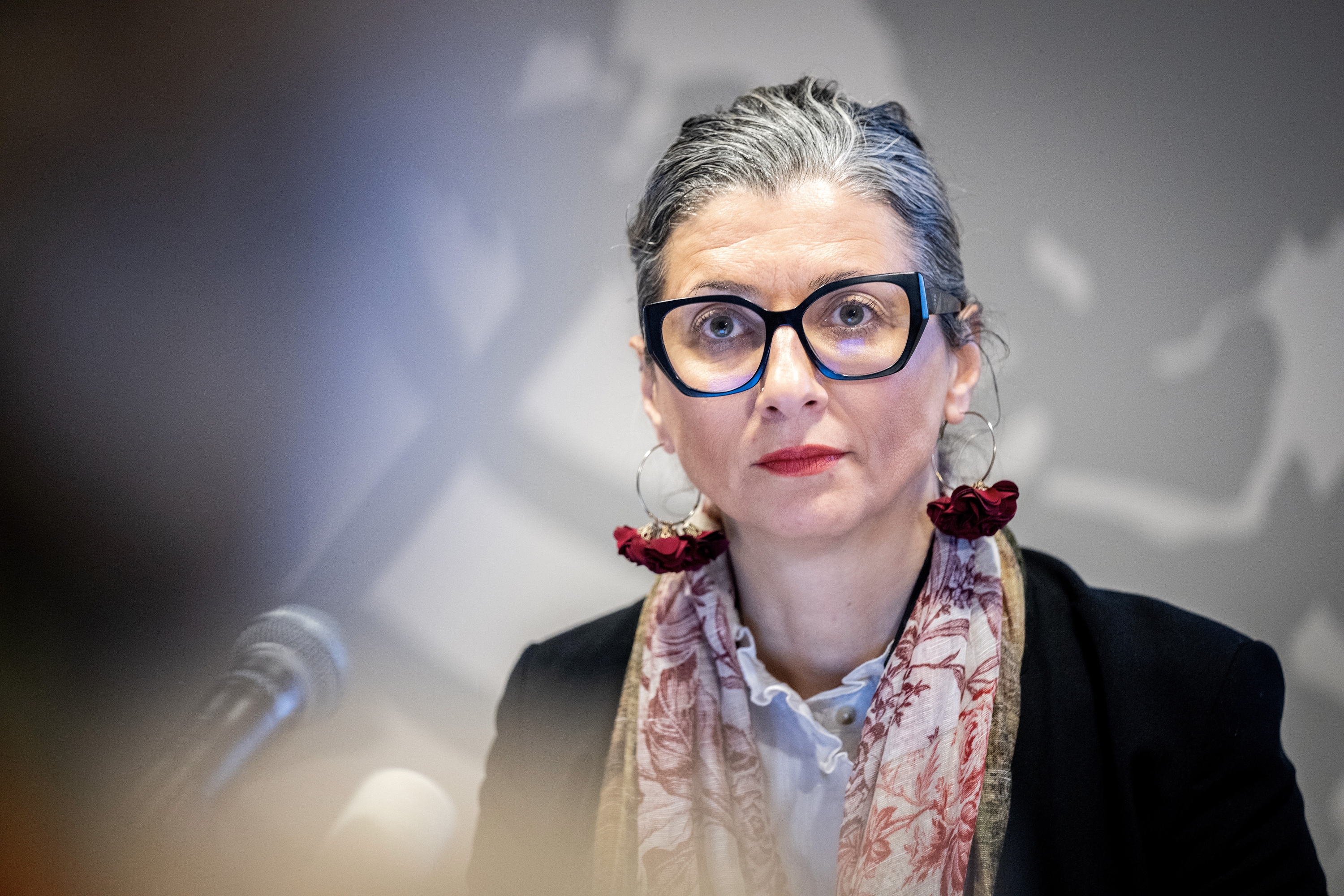 Francesca Albanese NBEren kontalari berezia, artxiboko argazki batean. MARIE ODGAARD / EFE