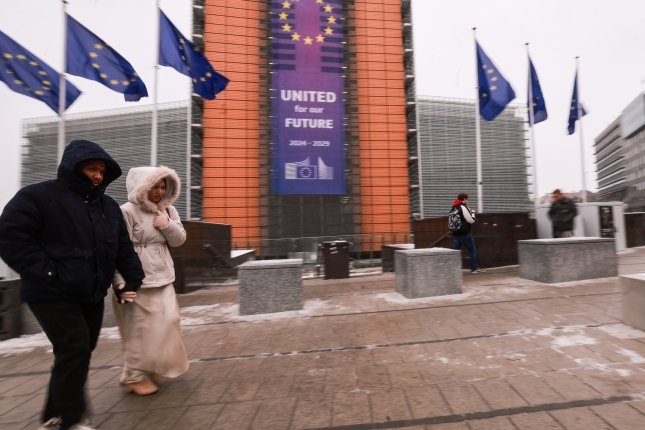 Europar Batzordearen egoitza, Bruselan, urtarrilean. OLIVIER HOSLET / EFE