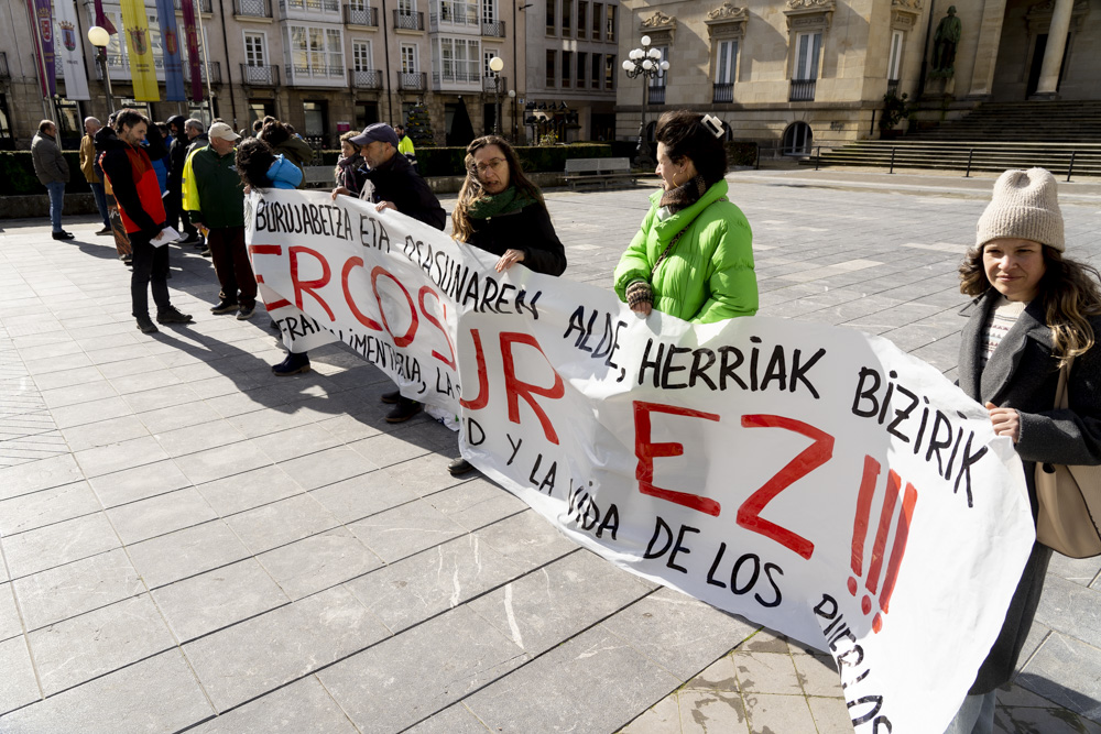 Mercosurren aurkako elkarretaratzea. RAUL BOGAJO