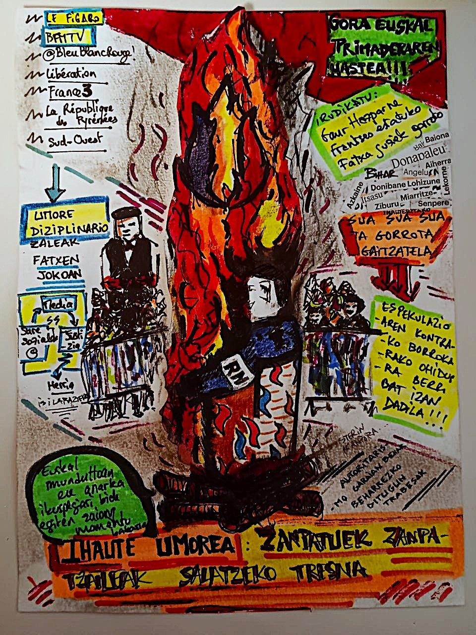 'Gorrota gaitzatela' Marrazkiritzi. Galtzagorri