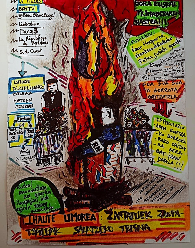 'Gorrota gaitzatela' Marrazkiritzi. Galtzagorri