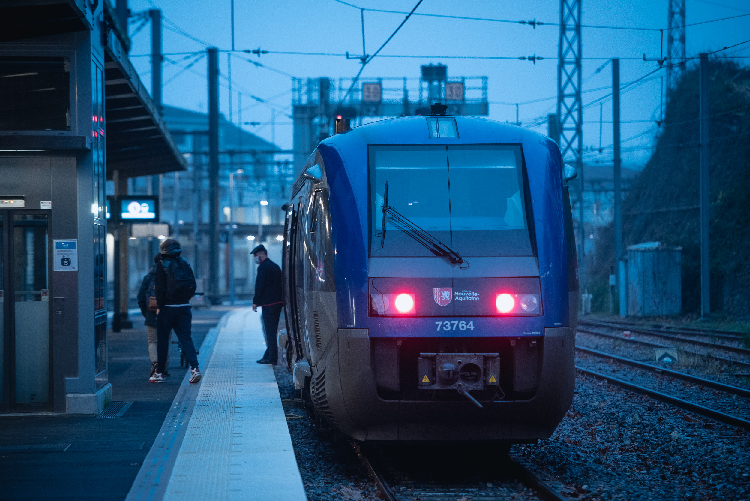 Baionako tren geltokia, artxiboko irudi batean. GUILLAUME FAUVEAU